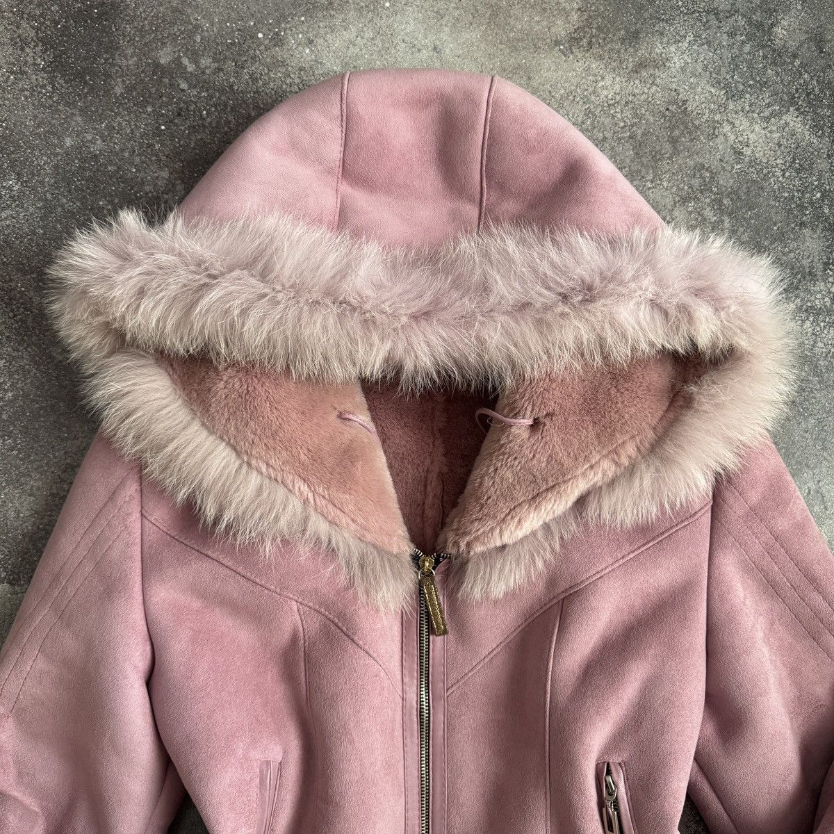 Hysteric Glamour Y2K Romantic Vintage Real Fur Details Shearling Coat Size S / US 4 / IT 40 - 3 Thumbnail