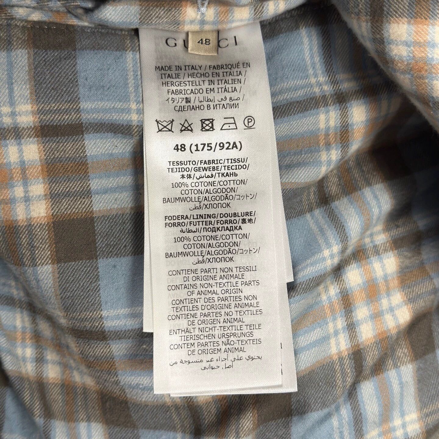 Gucci Gucci blue all-over print denim jacket Size US M / EU 48-50 / 2 - 7 Thumbnail