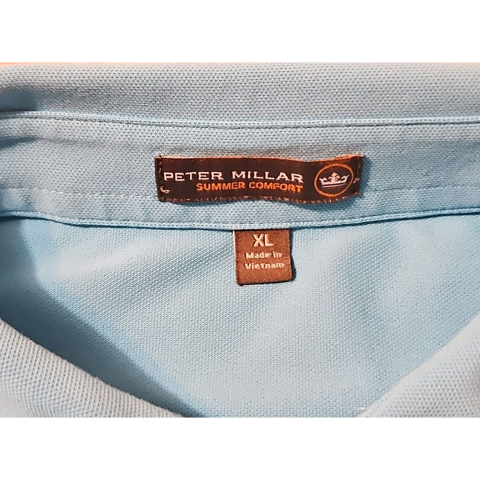 Peter Millar Peter Millar Polo Shirt Mens Size XL Blue Summer Comfort Golf Size US XL / EU 56 / 4 - 3 Thumbnail