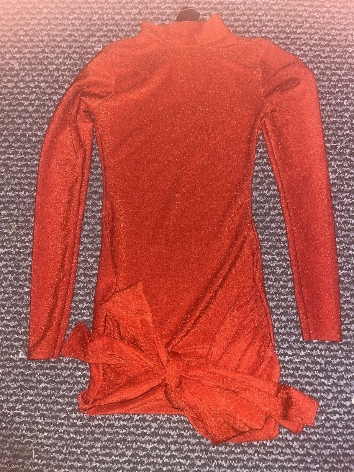 Other Short sparkling red dress with runched sash Size S / US 4 / IT 40 - 1 Preview