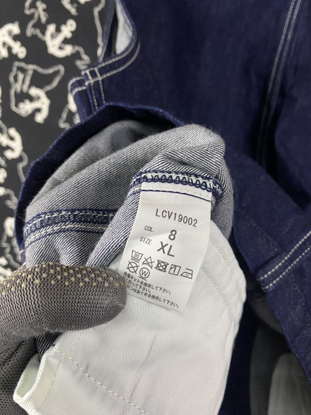 Lee Lee Denim Workwear Vest Indigo Blue Button-Up Utility Vest Size US XL / EU 56 / 4 - 12 Thumbnail