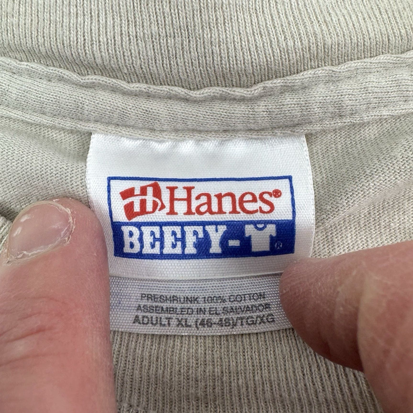 Hanes VINTAGE Captain Walleye Fish Face T Shirt Adult XL Funny Humor Fishing Outdoors Hanes Regular Crew Neck Beige Men shirt XL Mens Size US XL / EU 56 / 4 - 5 Thumbnail