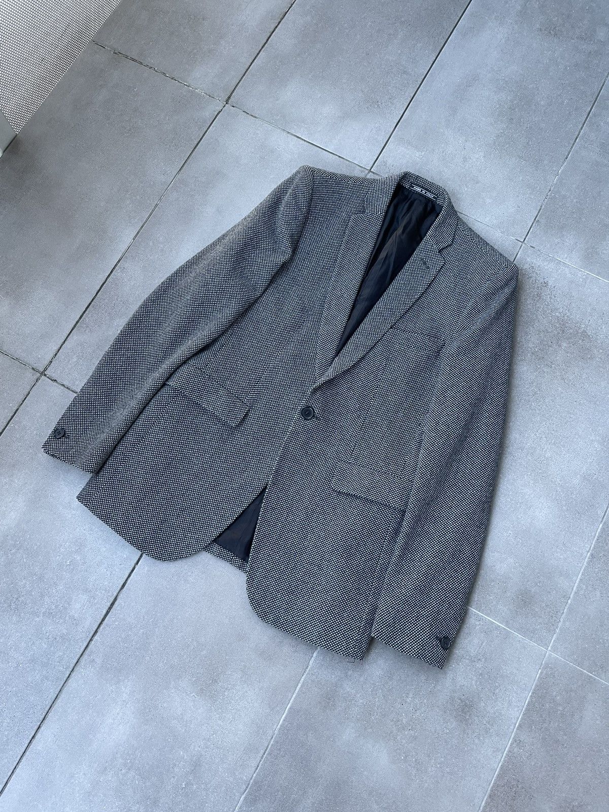 Acne Studios Acne Jeans Black White Grey Wool Blazer Size US M / EU 48-50 / 2 - 6 Thumbnail