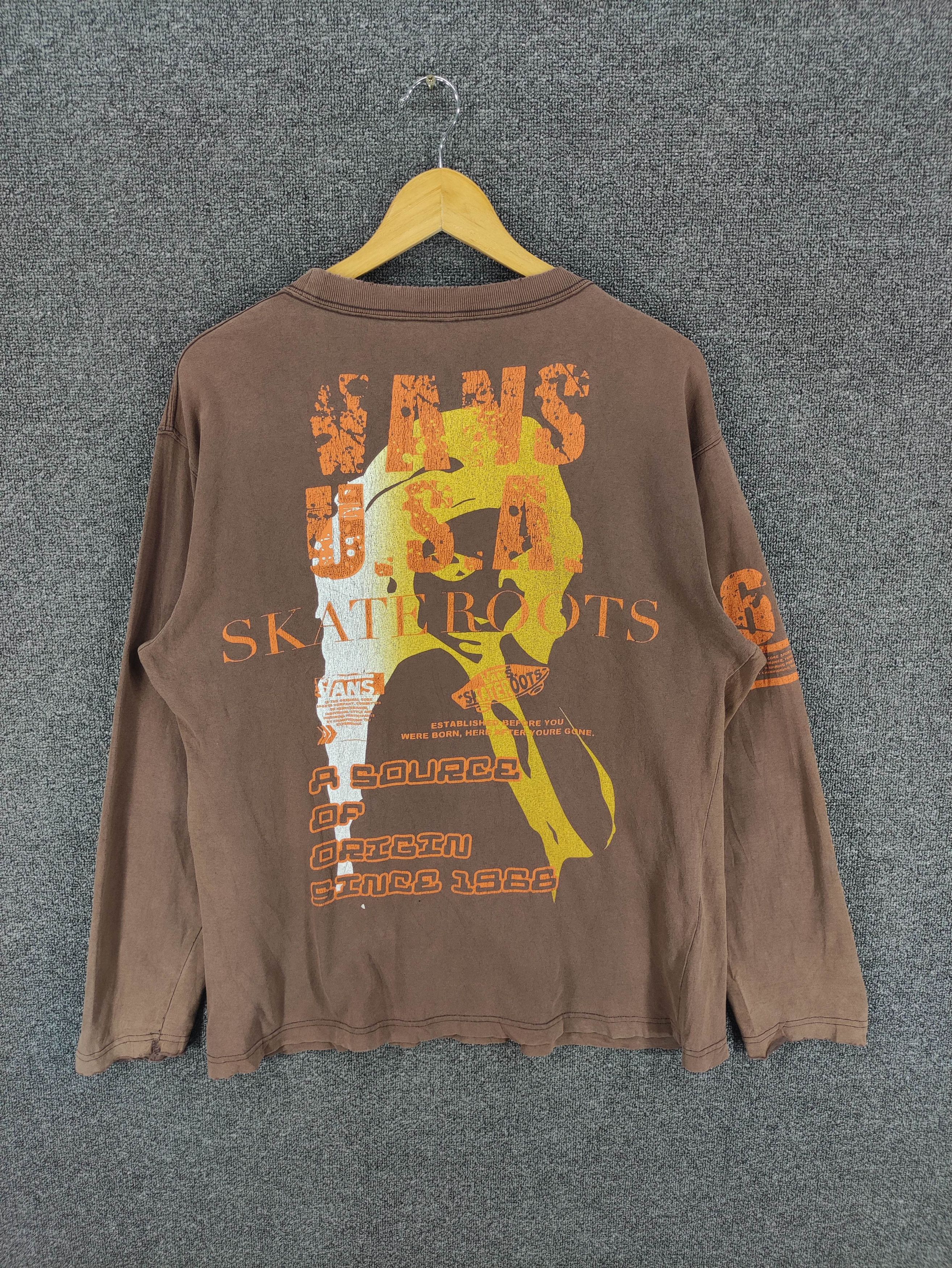 Vans Vintage Vans Long Sleeve Shirt Big Logo Size US M / EU 48-50 / 2 - 11 Thumbnail