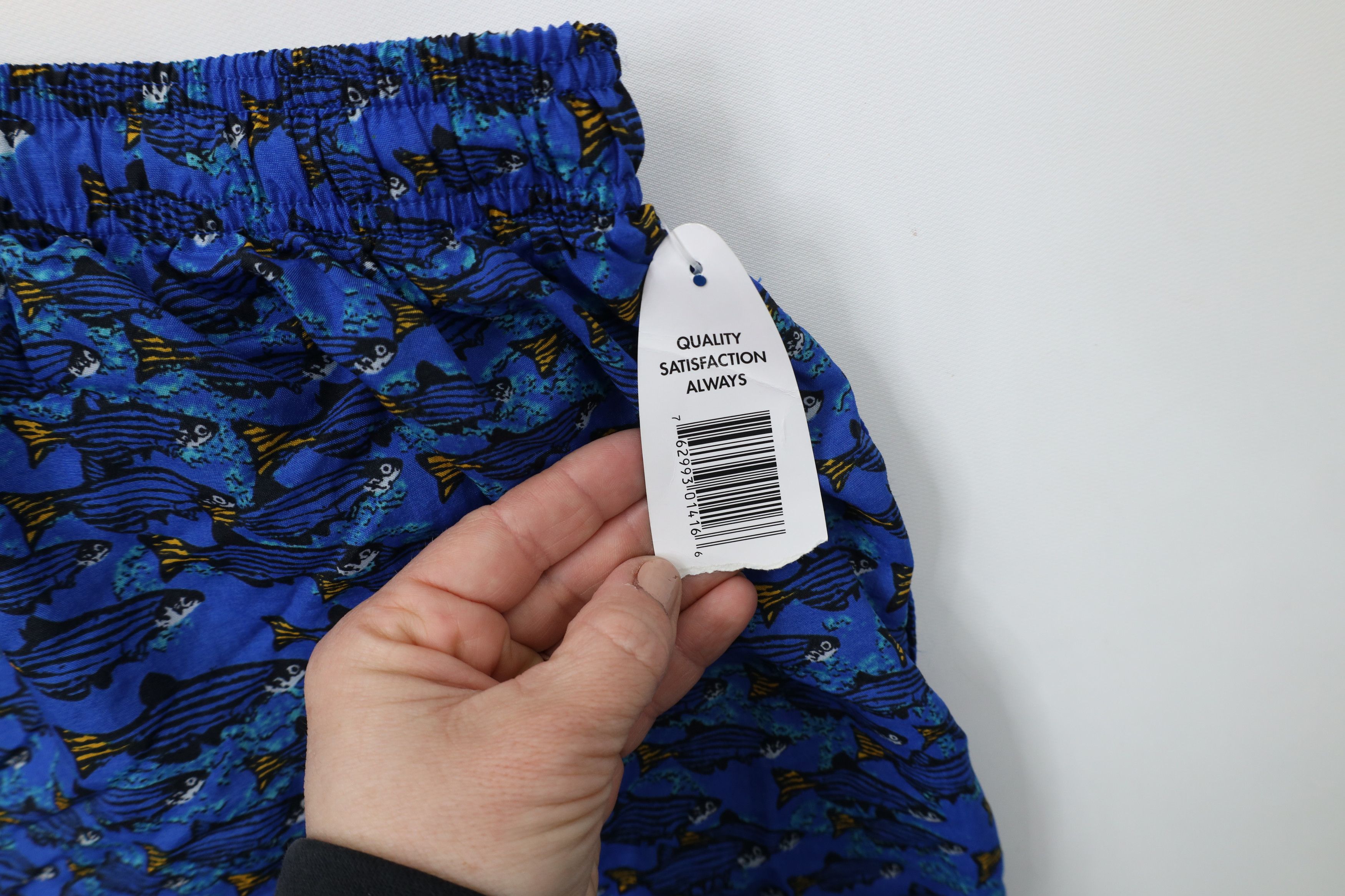Vintage Deadstock Vintage 90s Streetwear Print Lined Shorts Trunks Size US 36 / EU 52 - 8 Thumbnail