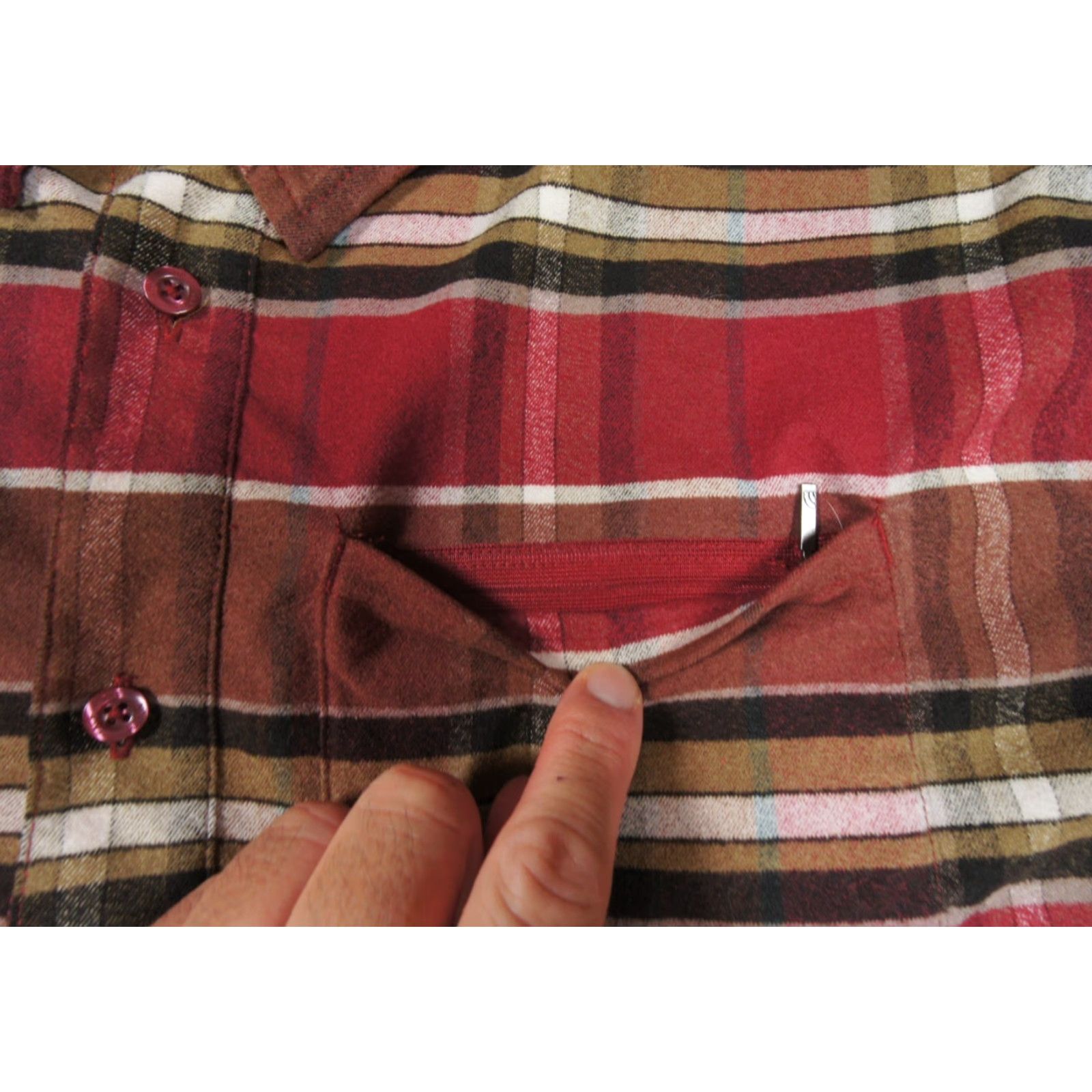 The North Face The North Face Shirt XLarge Red Flannel Button-Down Long-Sleeve Vented Mens Size US XL / EU 56 / 4 - 5 Thumbnail
