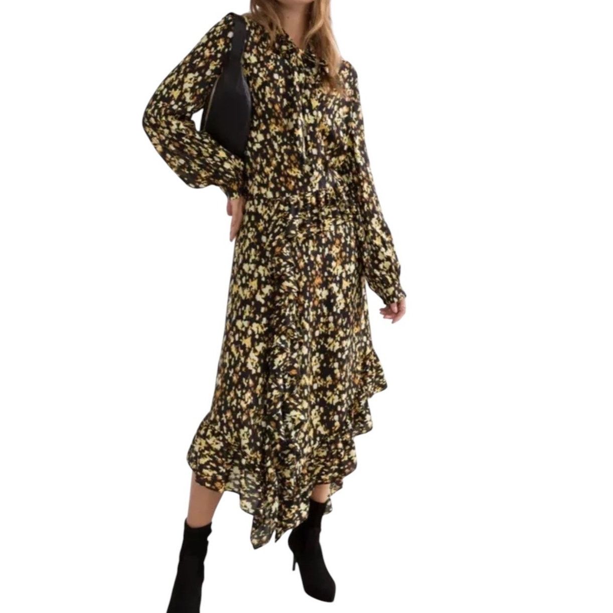 & Other Stories & Other Stories ruffle asymmetrical midi dress size 2 Size XS / US 0-2 / IT 36-38 - 1 Thumbnail