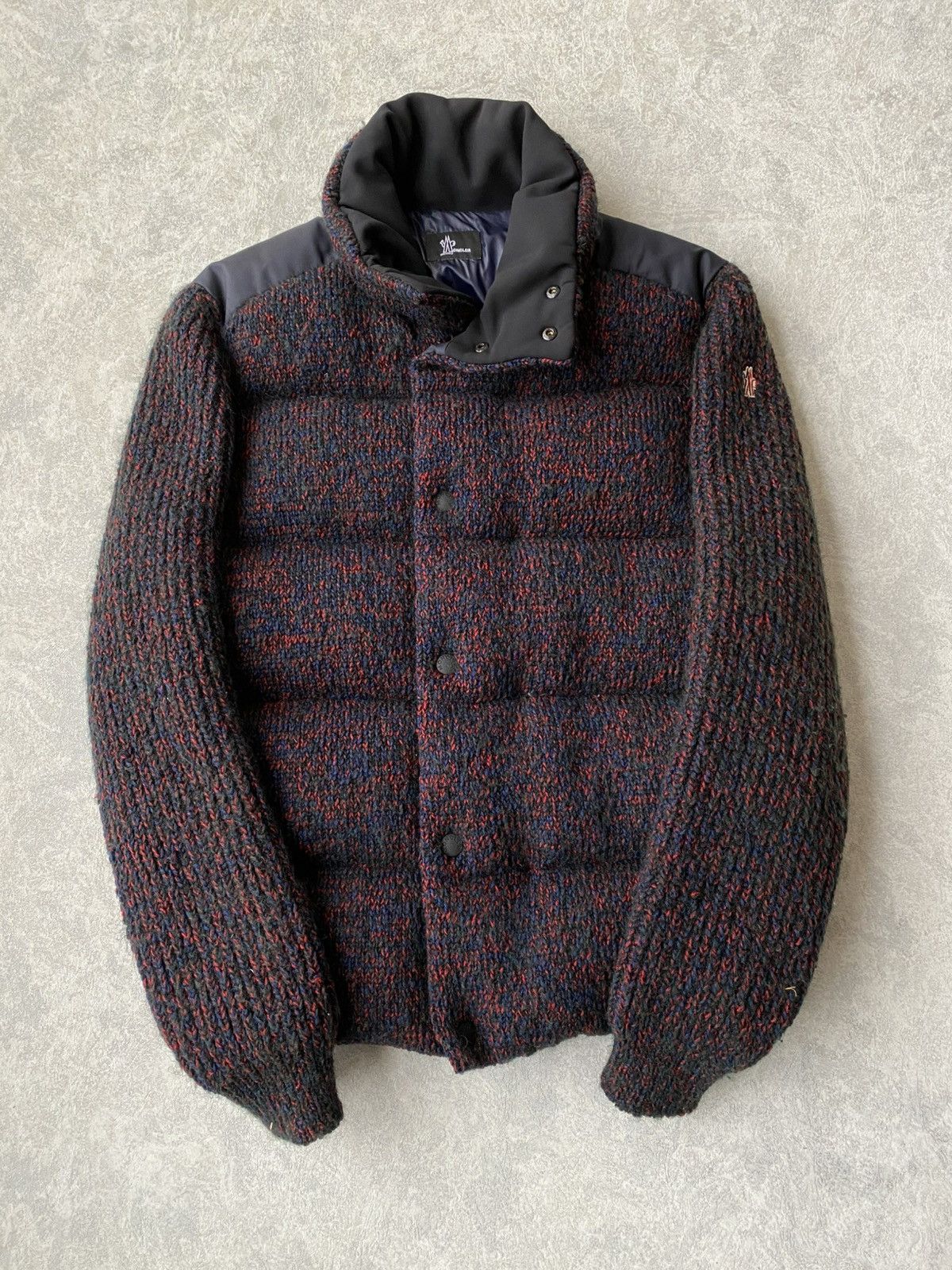 Moncler Moncler Grenoble $4500 Hybrid Tweed Knit Down Jacket Size US XL / EU 56 / 4 - 4 Thumbnail