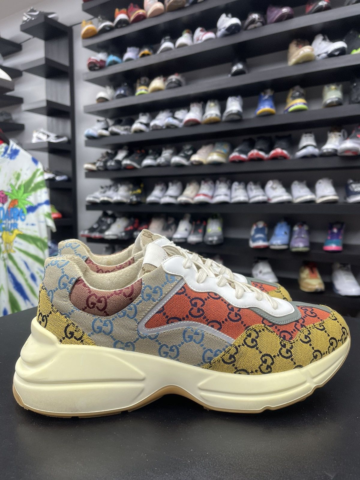 Gucci Size 11.5US/11G - Gucci GG Rhyton Sneakers Multicolor Canvas Size US 11 / EU 44 - 3 Thumbnail