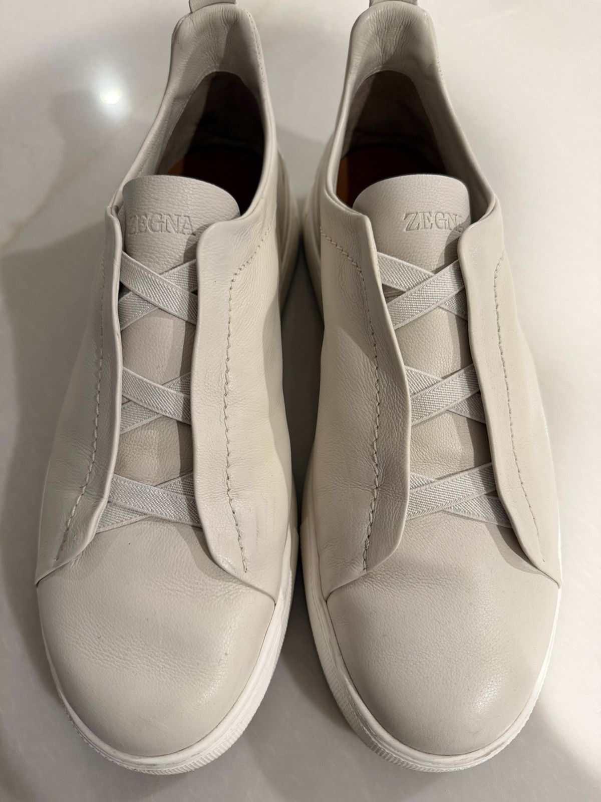 Z Zegna Triple stitch second skin light beige Size US 11 / EU 44 - 3 Thumbnail