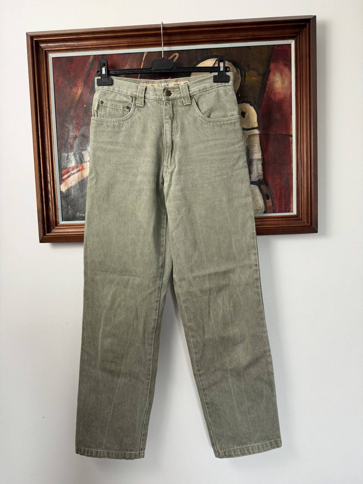 Billabong Vintage 1990s Billabong Denim Jeans Pants Surf Skate Olive Size US 28 / EU 44 - 2 Thumbnail