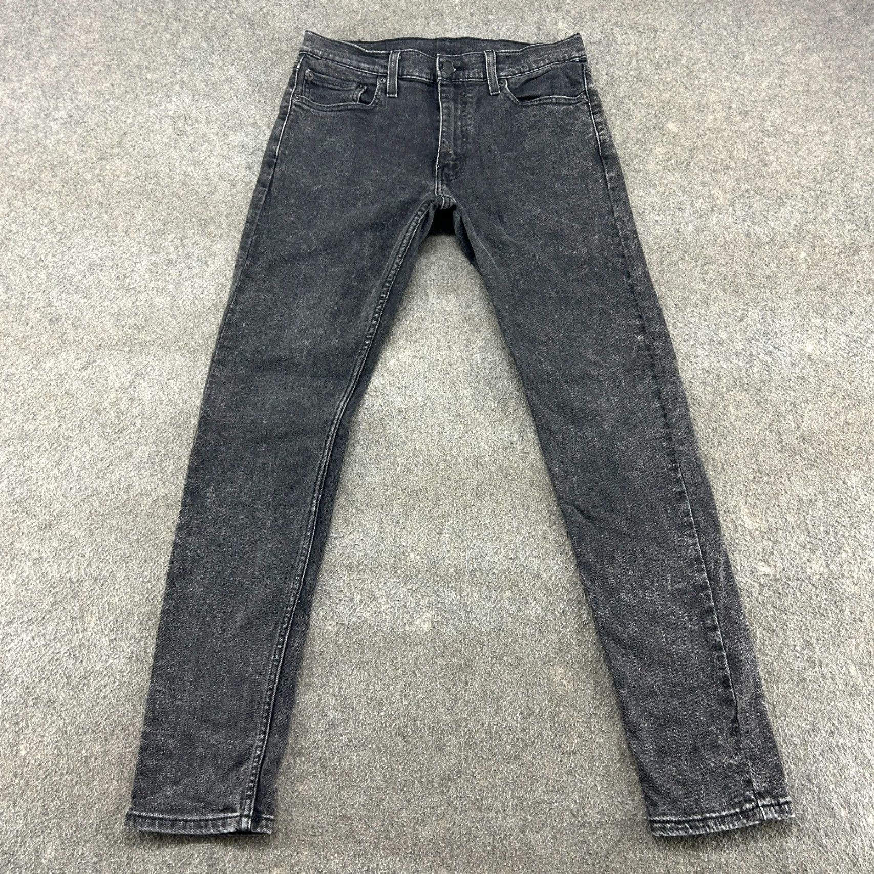 Levi's Levi's 512 Jeans Slim Straight Black Denim 32x34 Men's Cotton Stretch 5-Pocket Slimming Regular Length Vintage? No Size US 32 / EU 48 - 2 Thumbnail