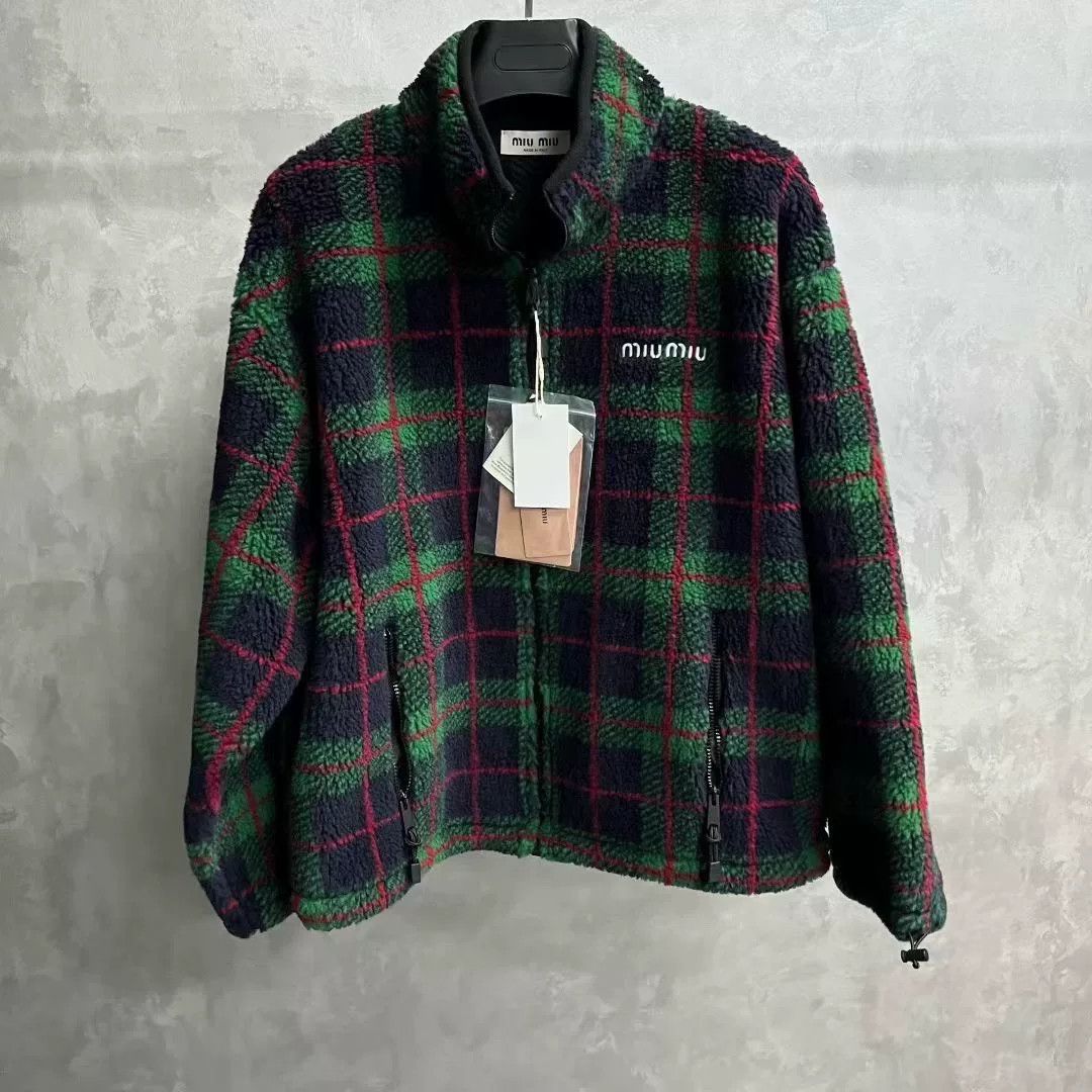 Miu Miu Miu Miu Plaid Light Jacket s Men Size US S / EU 44-46 / 1 - 1 Thumbnail