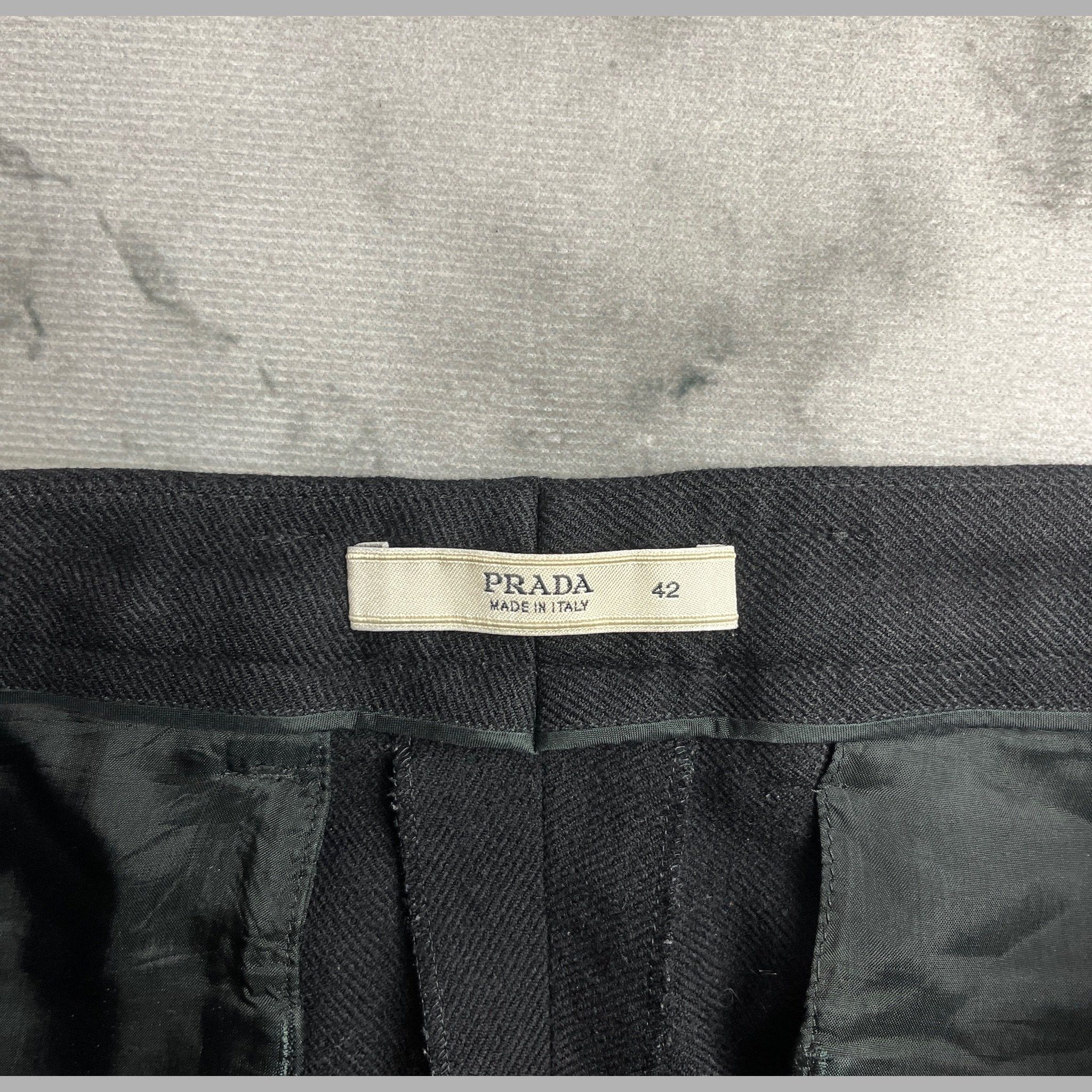 Prada Pantaloni Prada Lana – 42 IT Size 28" / US 6 / IT 42 - 2 Thumbnail