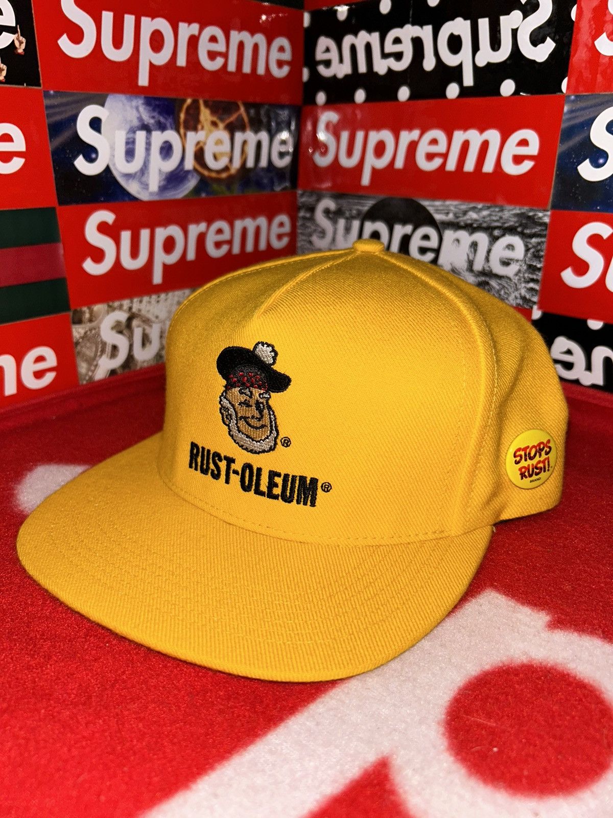 Supreme Supreme x Rust-Oleum FW10 'Mascot Logo' Hat NEW VERY RARE Size ONE SIZE - 7 Thumbnail