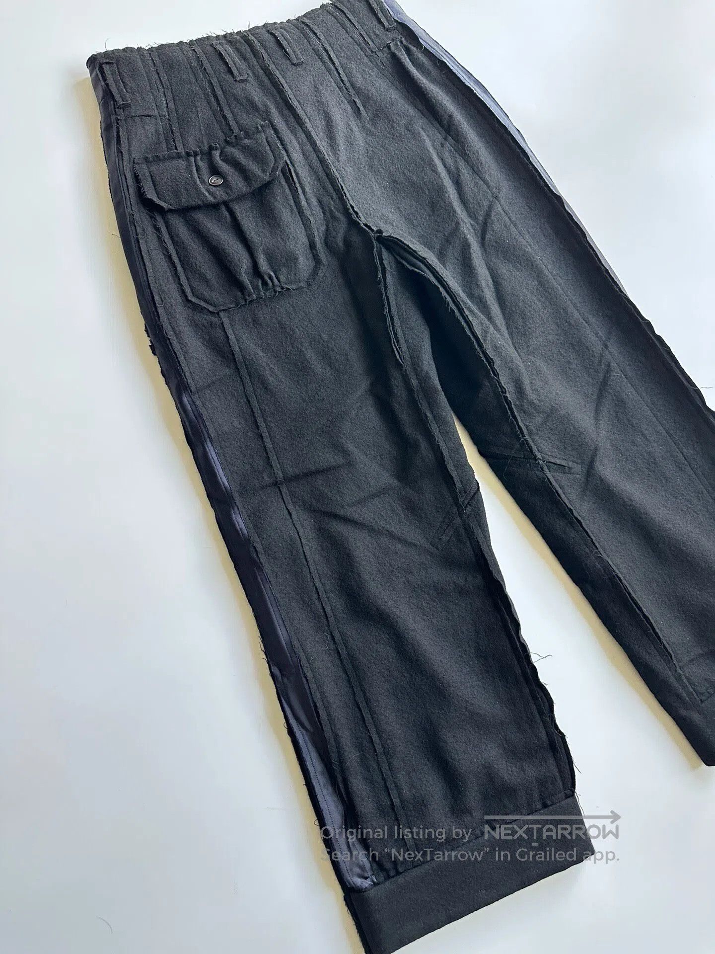 Takahiromiyashita The Soloist. takahiromiyashita thesoloist Initial woolen trousers| Size 34R - 3 Thumbnail
