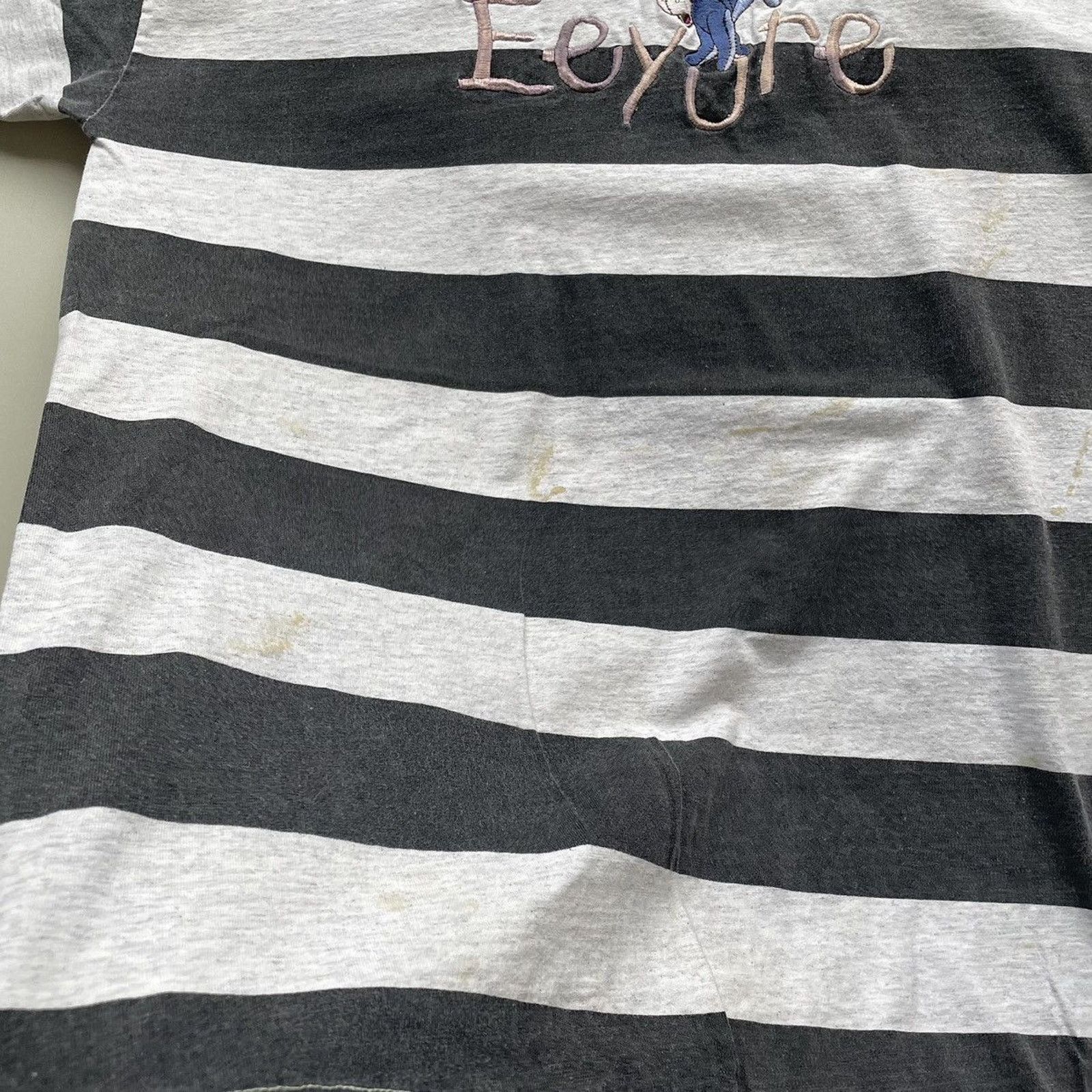 Disney Vintage 90s Eeyore Winnie The Pooh Disney Striped T Shirt XL Size US XL / EU 56 / 4 - 3 Thumbnail