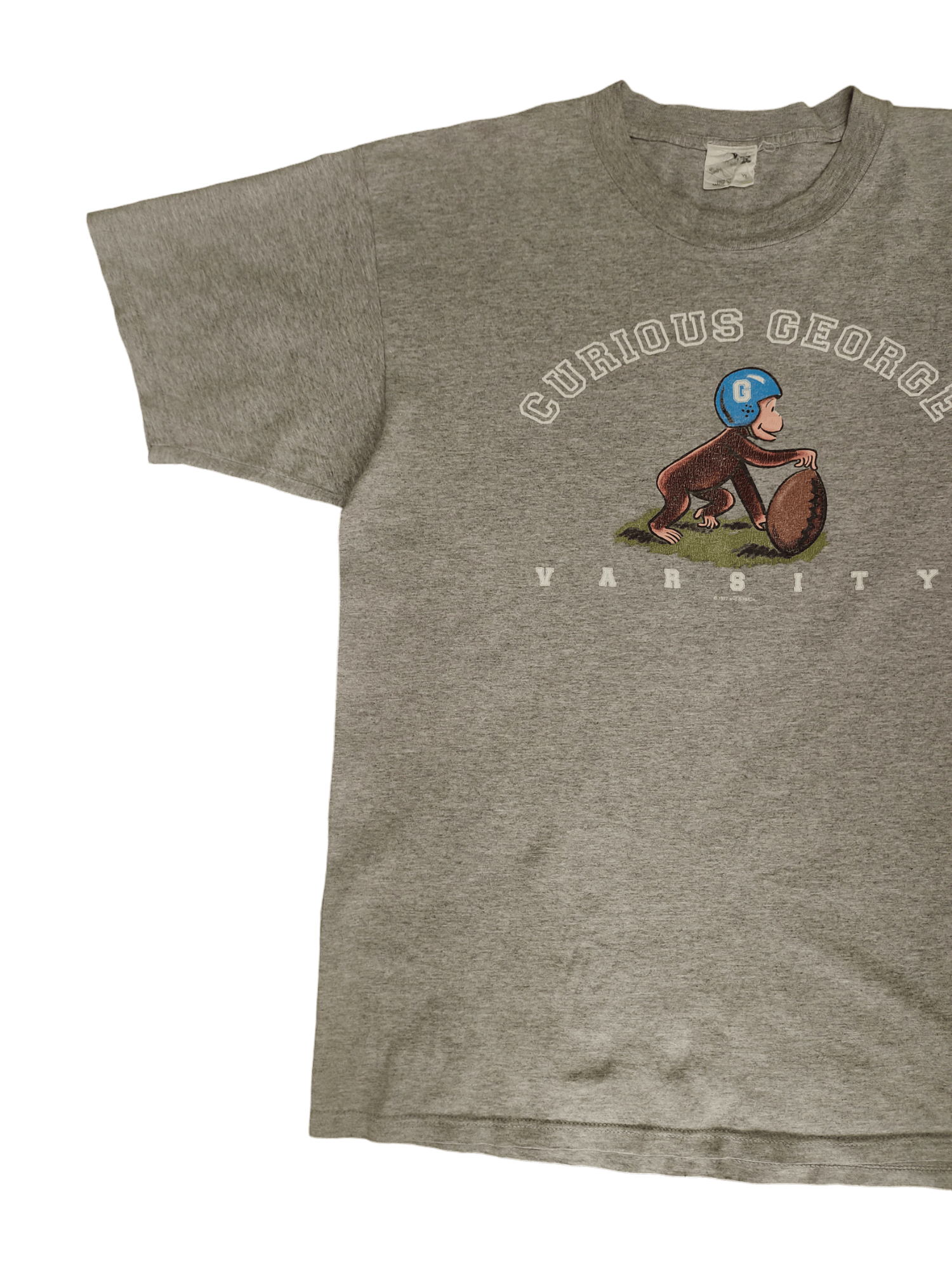 Vintage Vintage 90's Curios George Varsity 1997 T-Shirt Size US XL / EU 56 / 4 - 7 Thumbnail