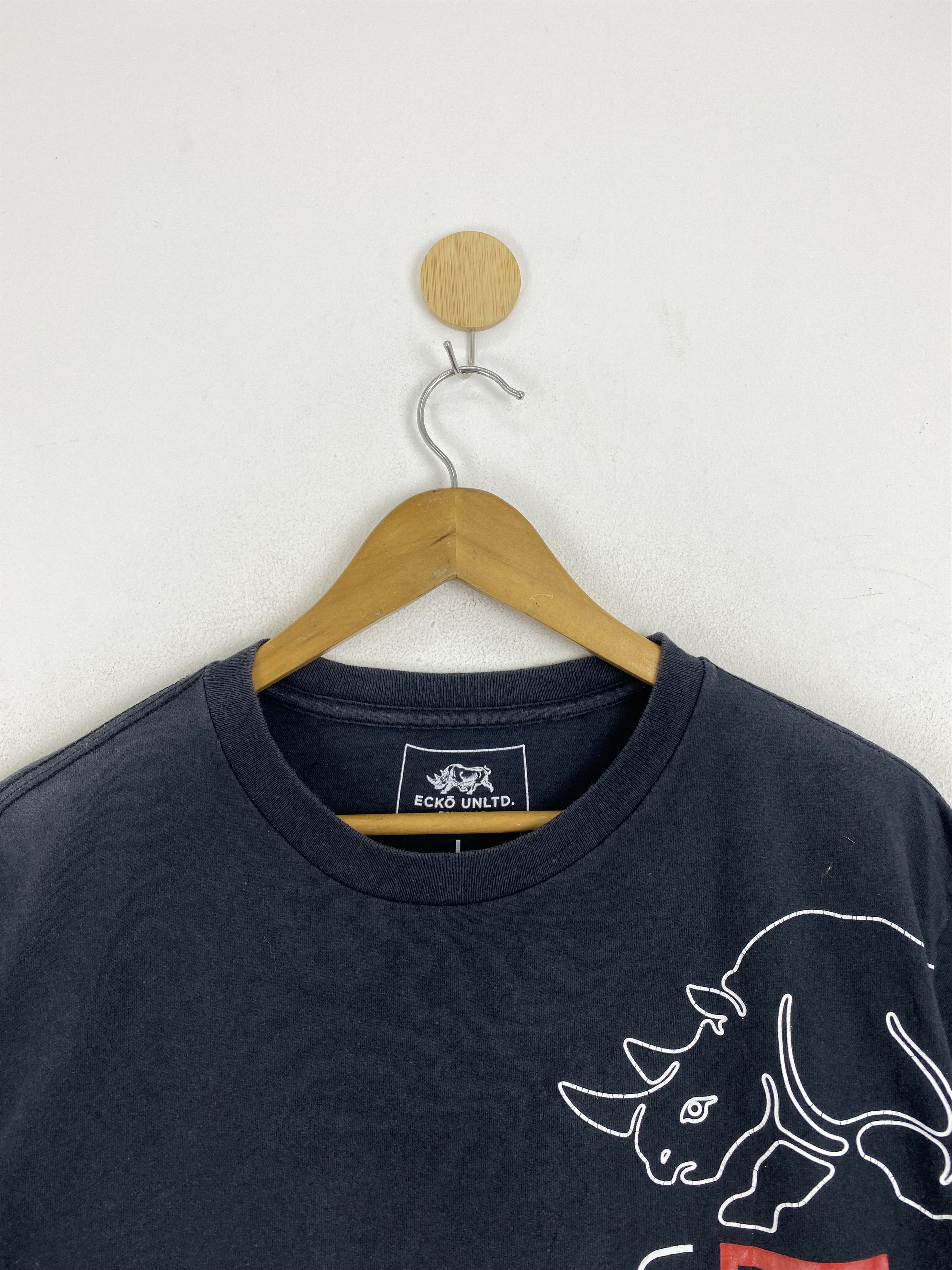 Ecko Unltd. × Vintage Vintage Ecko Unlimited Spellout Distressed Tee TA0686 Size US L / EU 52-54 / 3 - 2 Thumbnail