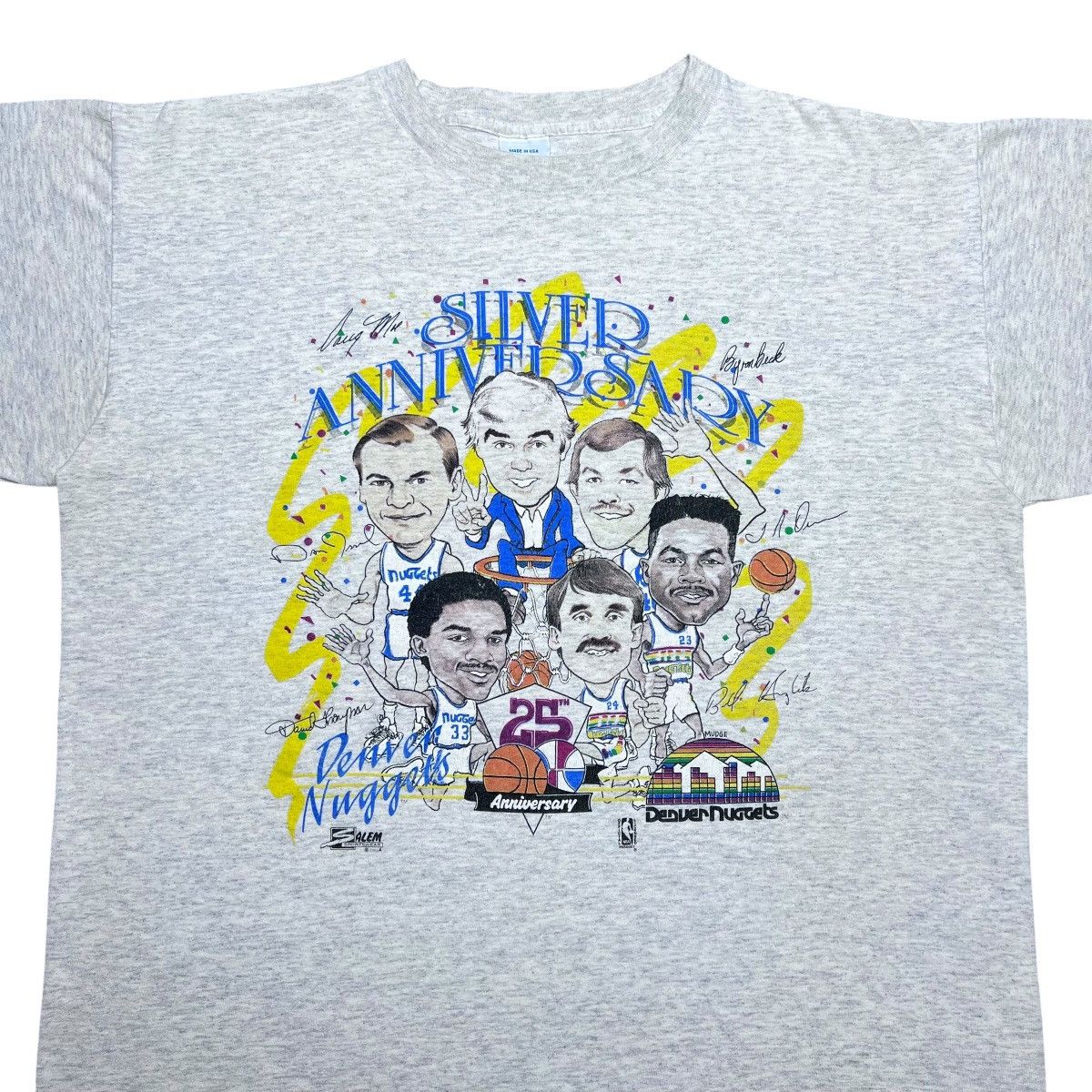 Salem Sportswear Vtg 1992 NBA Denver Nuggets Salem Sportswear Characture Tee Size US XL / EU 56 / 4 - 5 Thumbnail