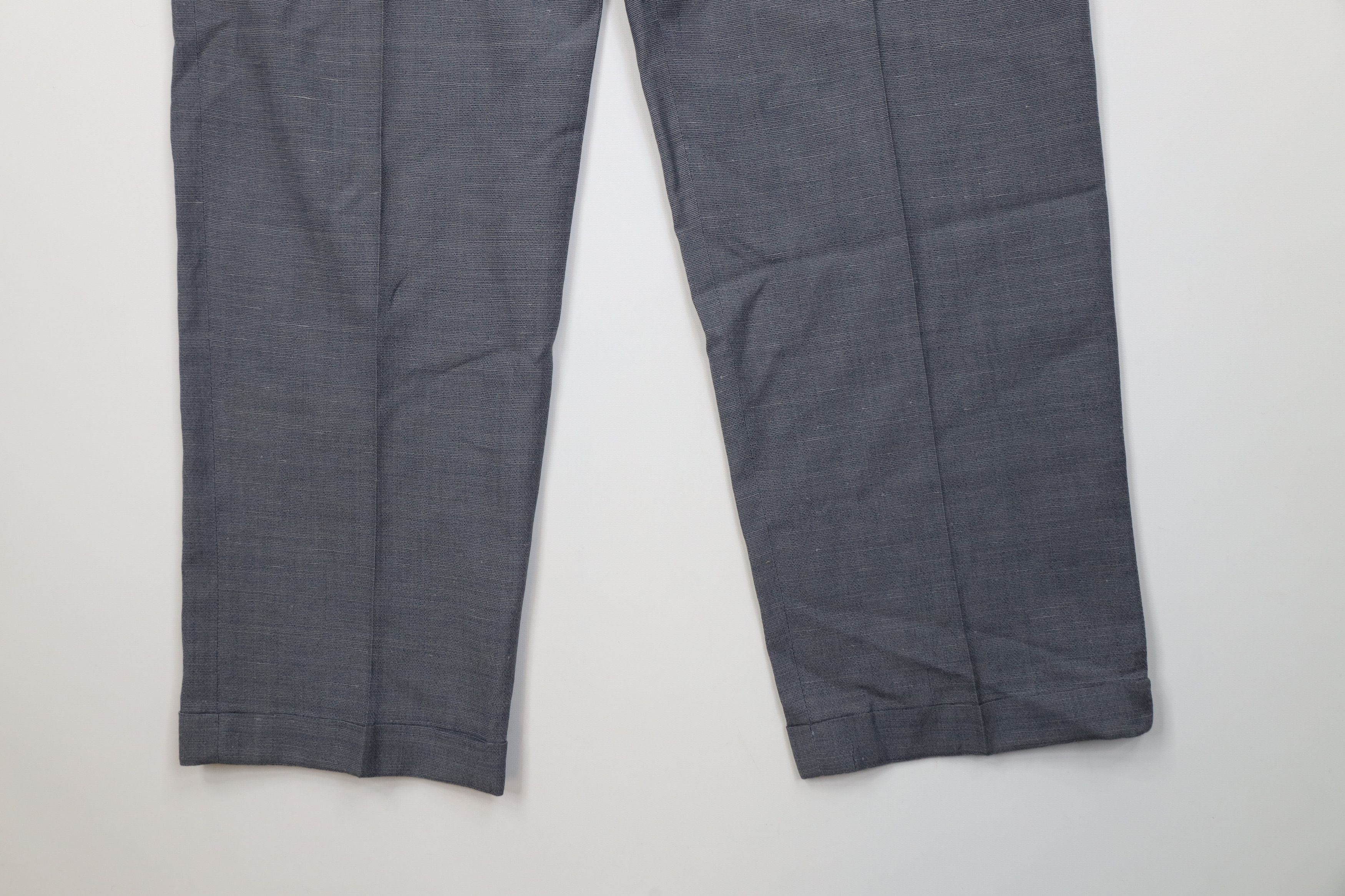 Lands' End Vintage 90s Lands End Wool Linen Wide Leg Chino Pants USA Size US 38 / EU 54 - 4 Thumbnail