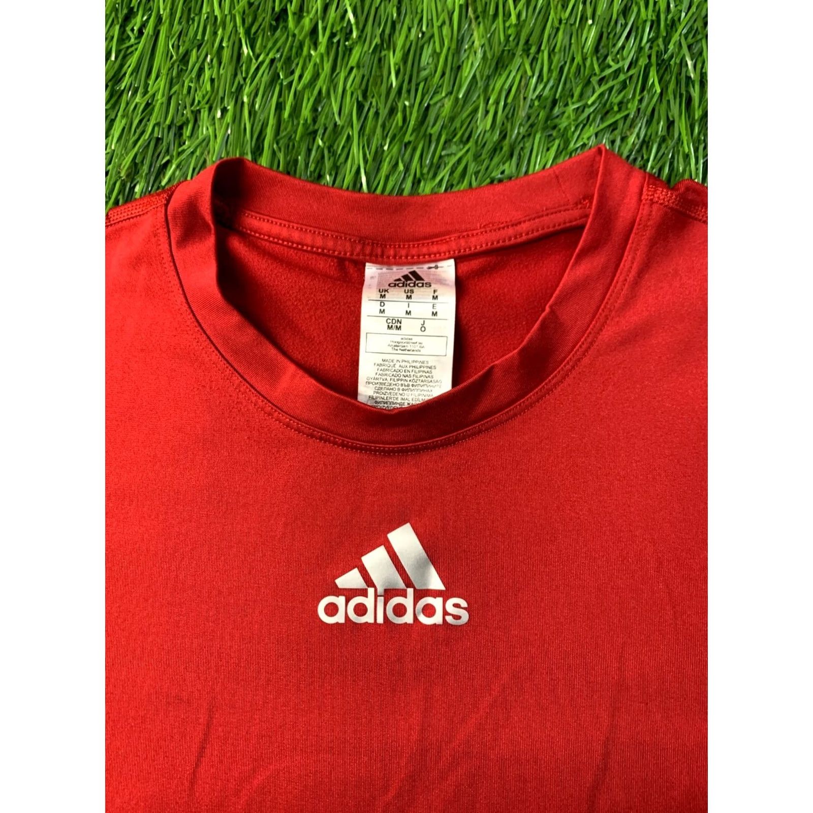 Adidas ADIDAS Techfit 2021 Compression Men Shirt Jersey Tee Regular M Red Short Long Sleeve 92% Polyester 8% Elastane Size US M / EU 48-50 / 2 - 5 Thumbnail