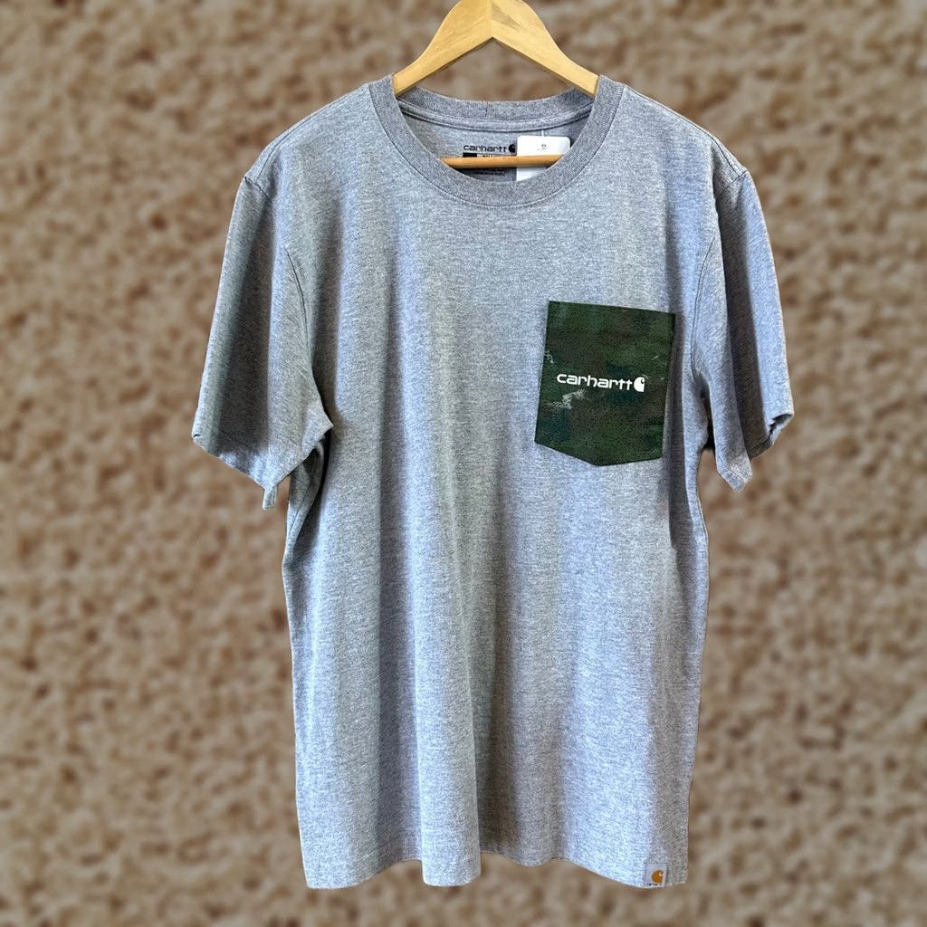 Carhartt Carhartt Workwear Shirt Mens Medium Gray Camo Relaxed Fitet Short Sleeve Size US M / EU 48-50 / 2 - 1 Thumbnail
