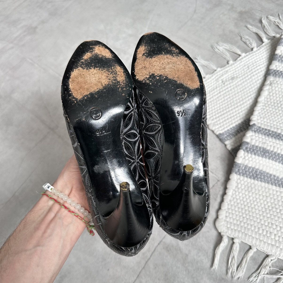 Rene Caovilla Vintage Rene Caovilla Floral Heels Miu Miu Vibe Size US 10 / IT 40 - 13 Thumbnail