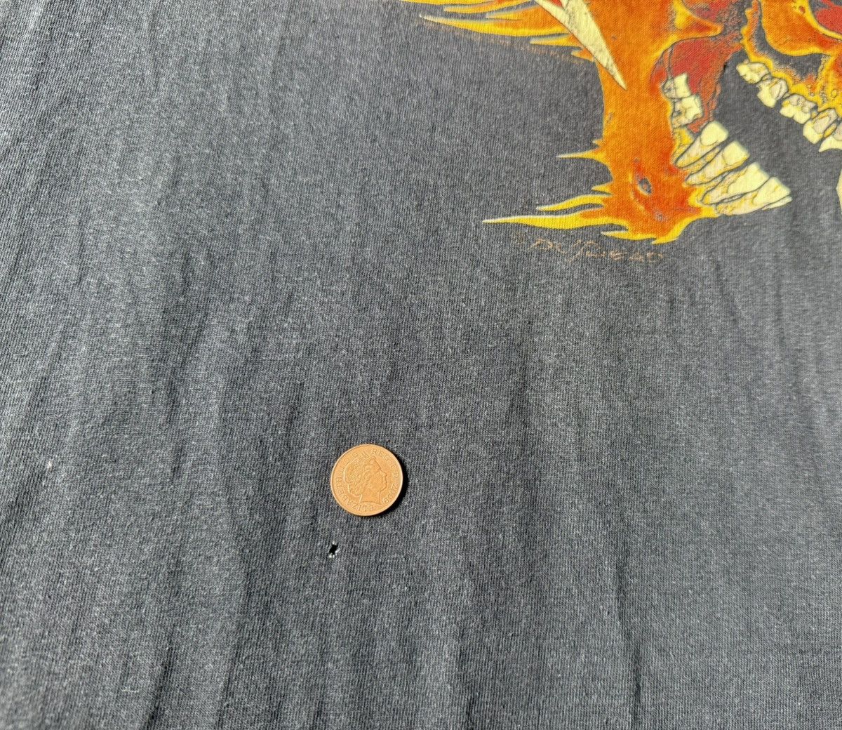 Band Tees 90s vintage METALLICA FLAMMING SKULL Size US L / EU 52-54 / 3 - 6 Thumbnail