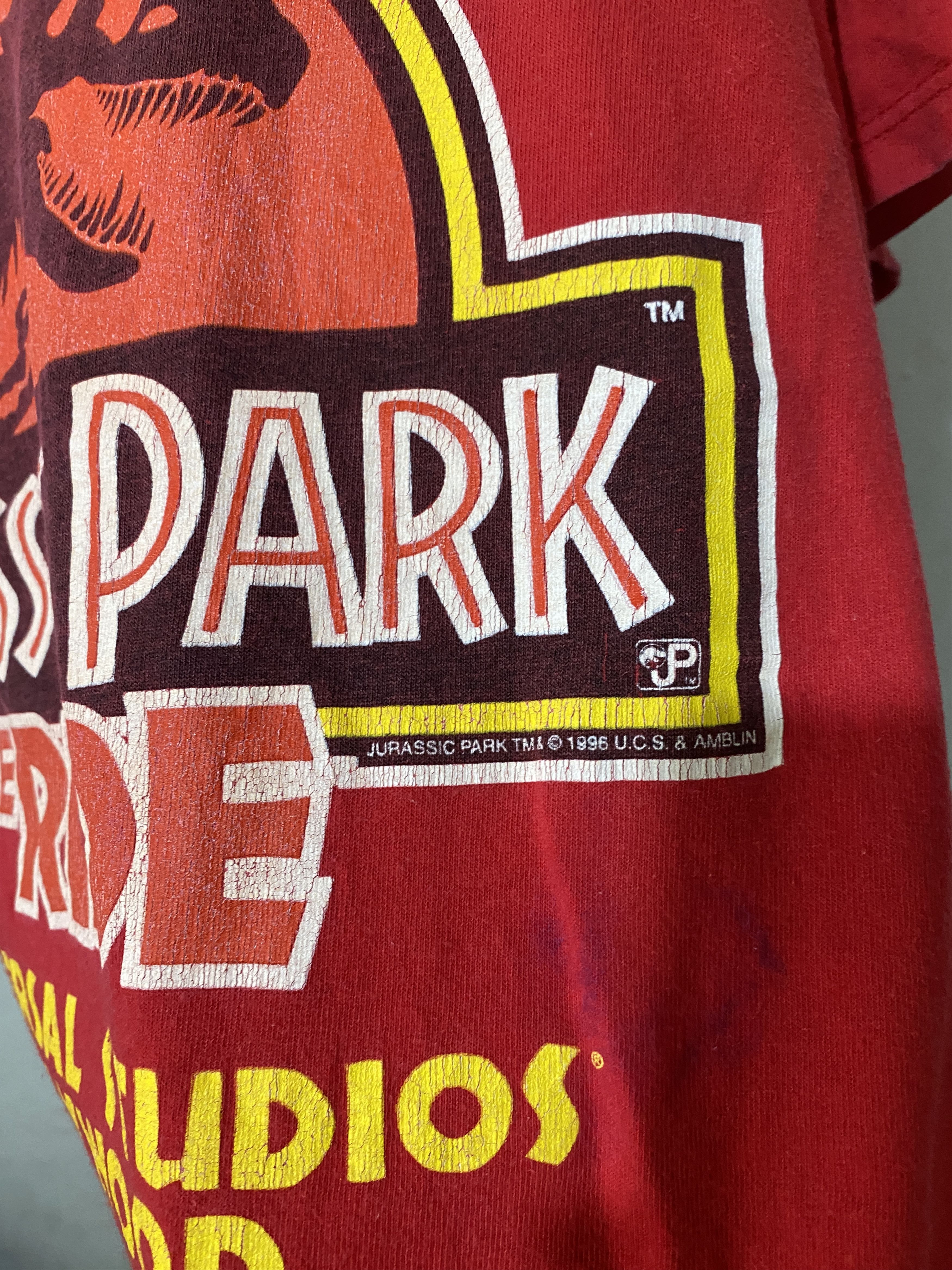 Universal Studios × Vintage Vintage 90s Jurassic Park Shirt Size US L / EU 52-54 / 3 - 3 Thumbnail