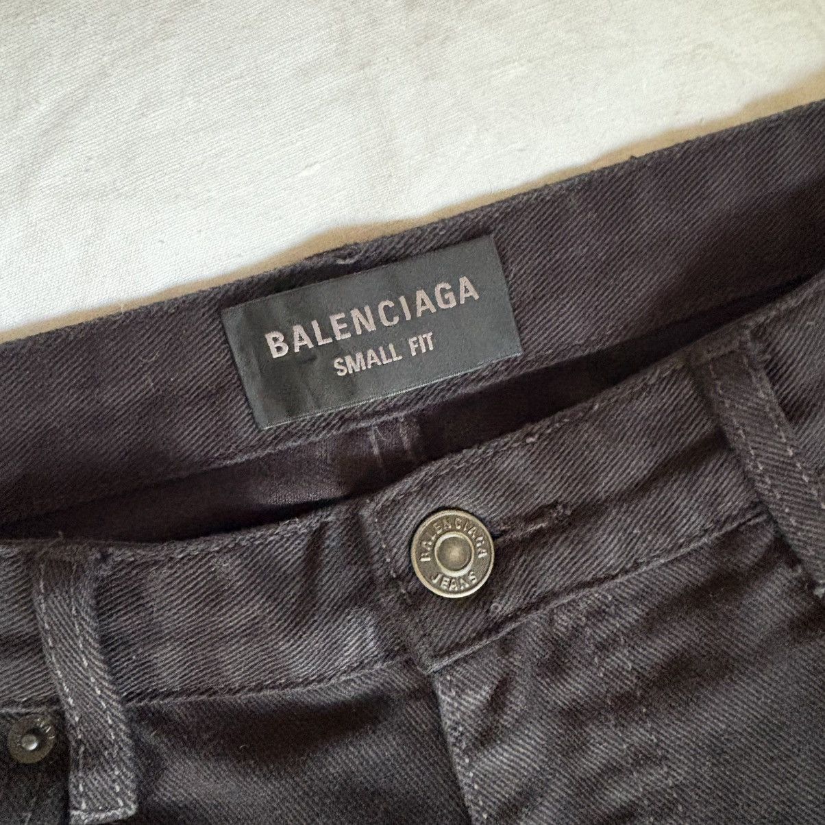 Balenciaga Balenciaga Black Wide Leg Flared Jeans Size XL Size US 31 - 3 Thumbnail