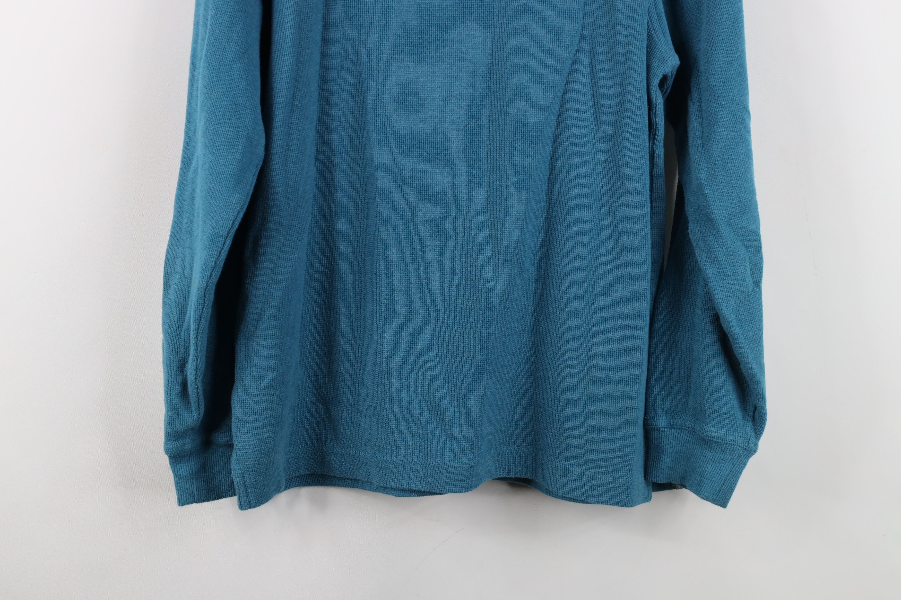 L.L. Bean Vintage LL Bean Waffle Knit Long Sleeve Henley T-Shirt Size US S / EU 44-46 / 1 - 13 Thumbnail