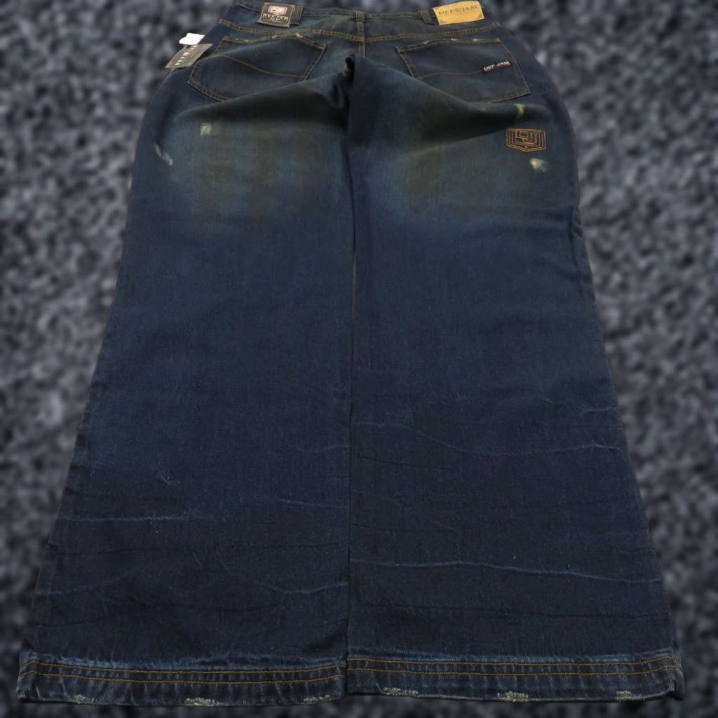Vintage VINTAGE Def Jam Jeans Men Baggy 36 34 Inseam 10" Leg Opening 90s Grunge Y2K Denim Wide-Leg Skater Embroidered Logo Pipes DMX Jeezy DMX Size US 36 / EU 52 - 1 Thumbnail