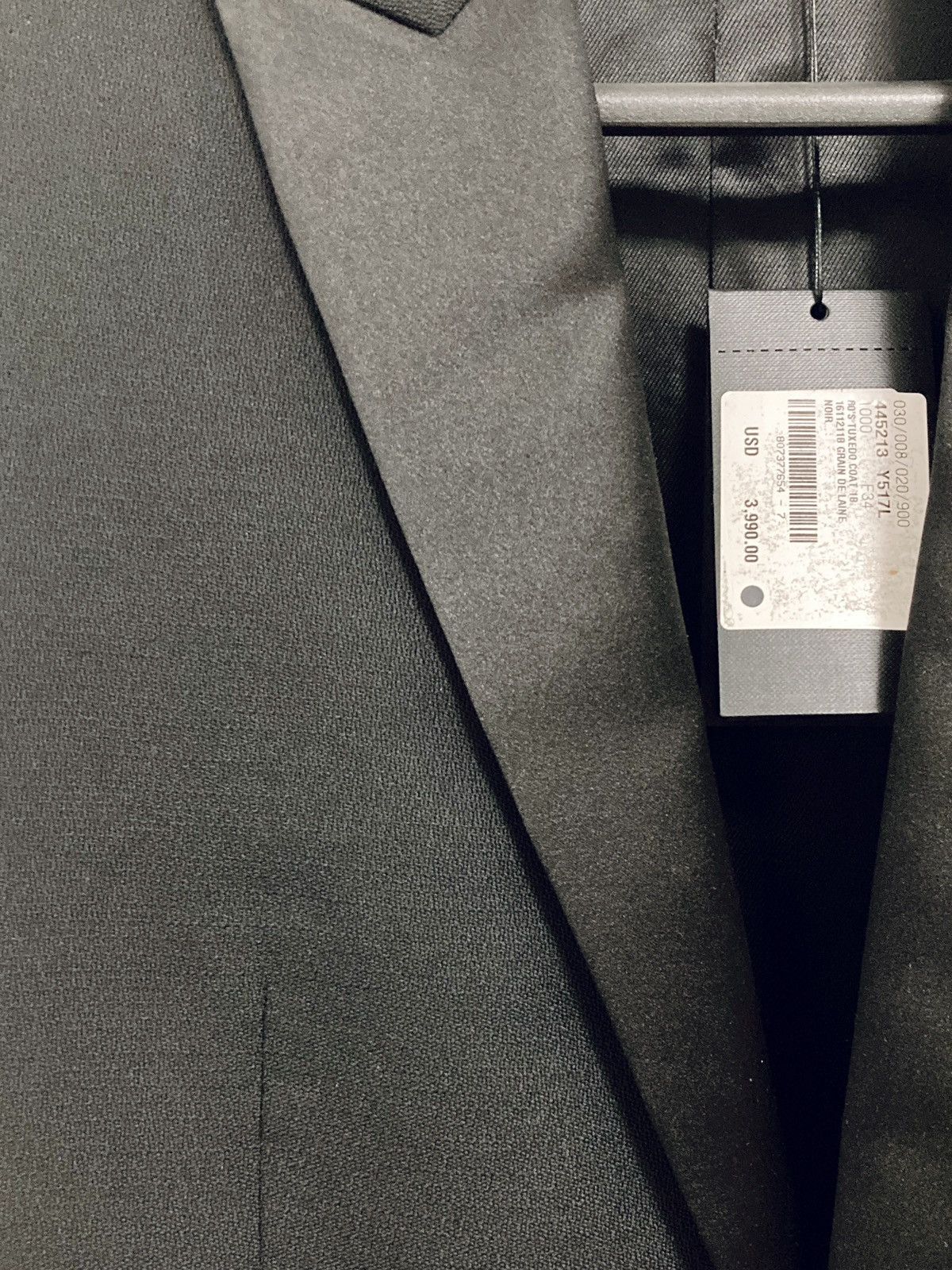 Saint Laurent Paris SAINT LAURENT BY HEDI SLIMANE 16AW LE SMOKING TUXEDO COAT Size XS / US 0-2 / IT 36-38 - 6 Thumbnail