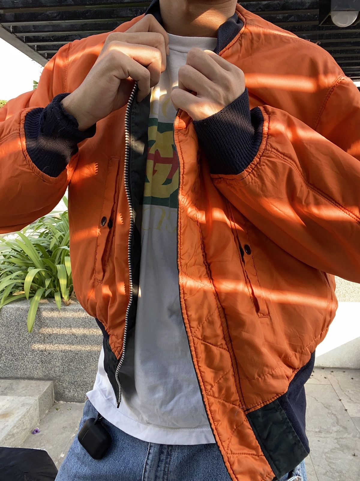 Alpha Industries Vintage Alpha Industries BOMBER flight jacket MA-1 Size US M / EU 48-50 / 2 - 19 Thumbnail