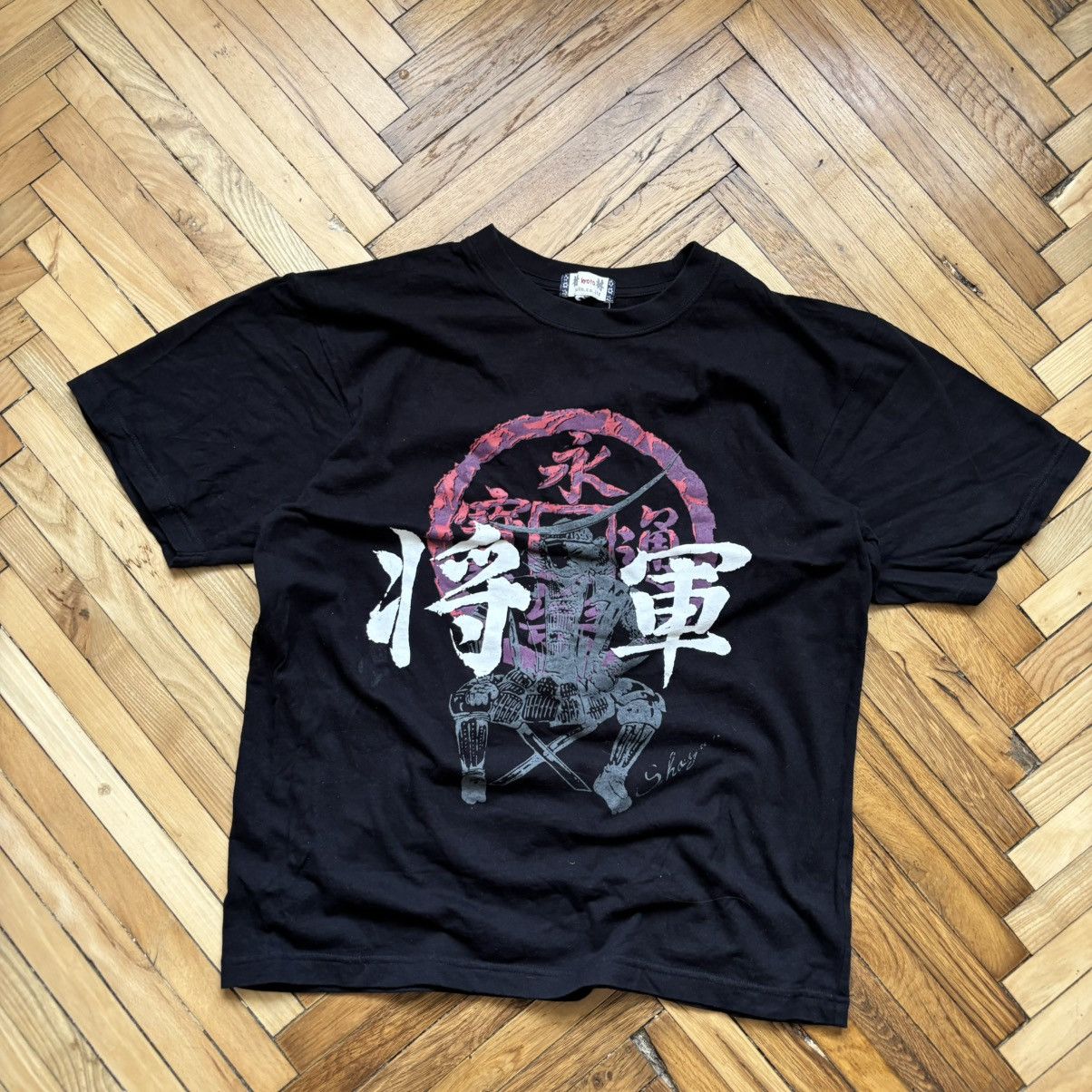 Hysteric Glamour × Japanese Brand × Vintage Vintage 90’s Samurai T-Shirt Boxy Fit Japanese Size US M / EU 48-50 / 2 - 1 Thumbnail