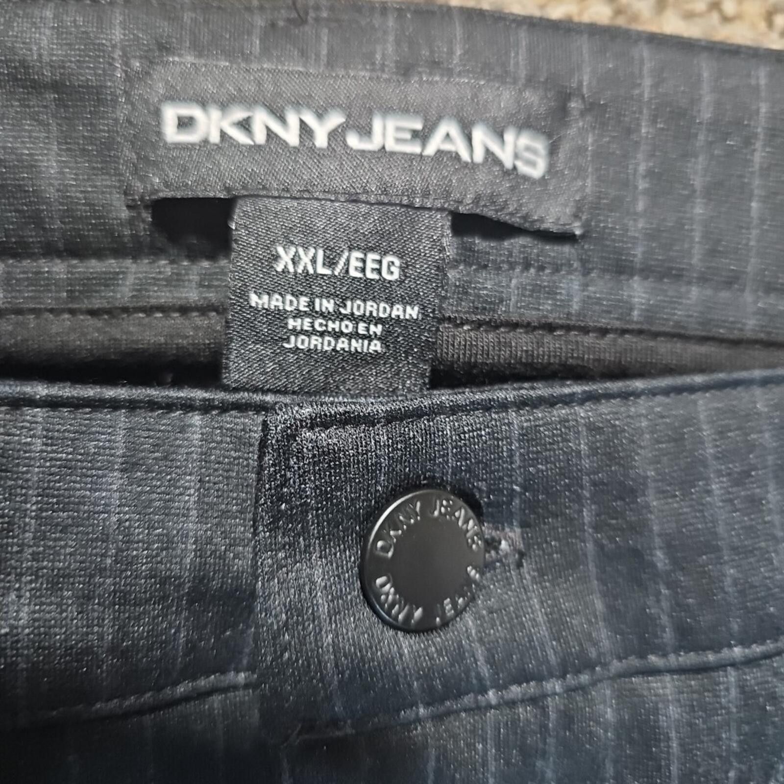 DKNY DKNY Jeans XXL Blue Striped Pants Size 42" / US 20 - 2 Thumbnail