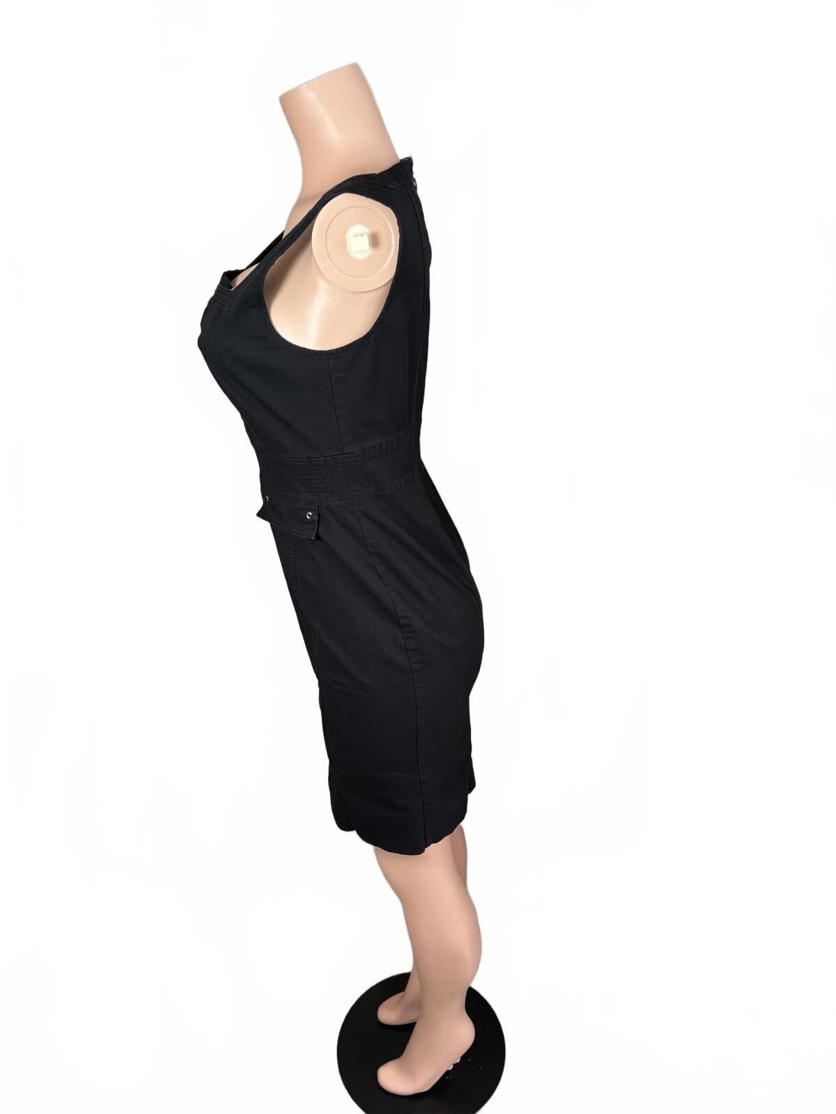 Other WHBM Y2K Lace Up Black Bodycon Dress. Office Siren. Size 6. Size M / US 6-8 / IT 42-44 - 5 Thumbnail