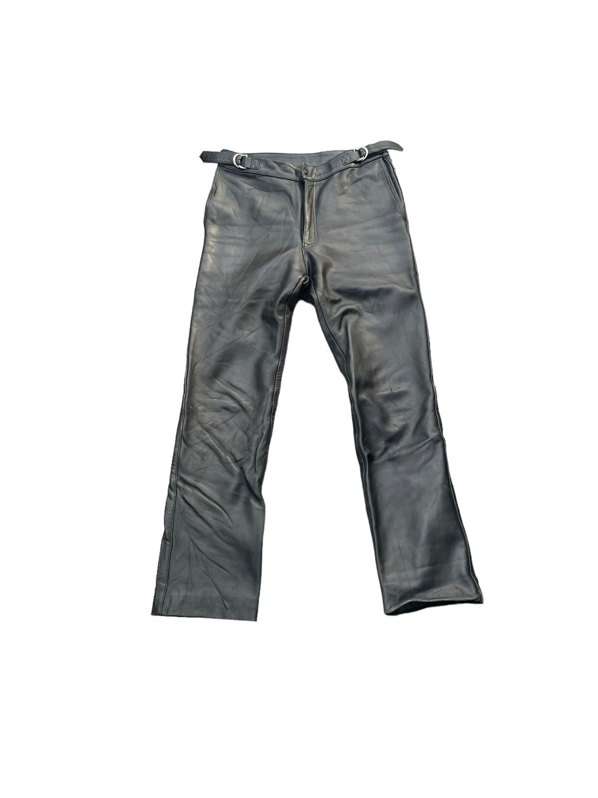 image of If Six Was Nine x Leather Vintage Nankai Leather Pant in Black, Men's (Size 32)