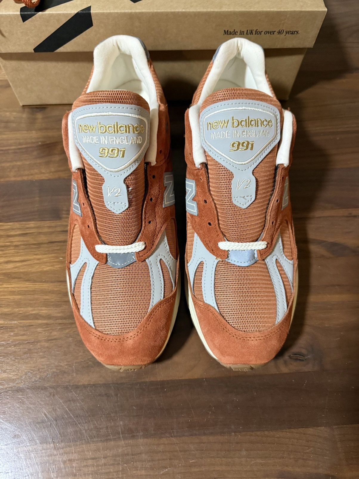 New Balance NEW BALANCE Made UK 991v2 Vintage Sports Potter’s Clay Sz 11 Size US 11 / EU 44 - 4 Thumbnail