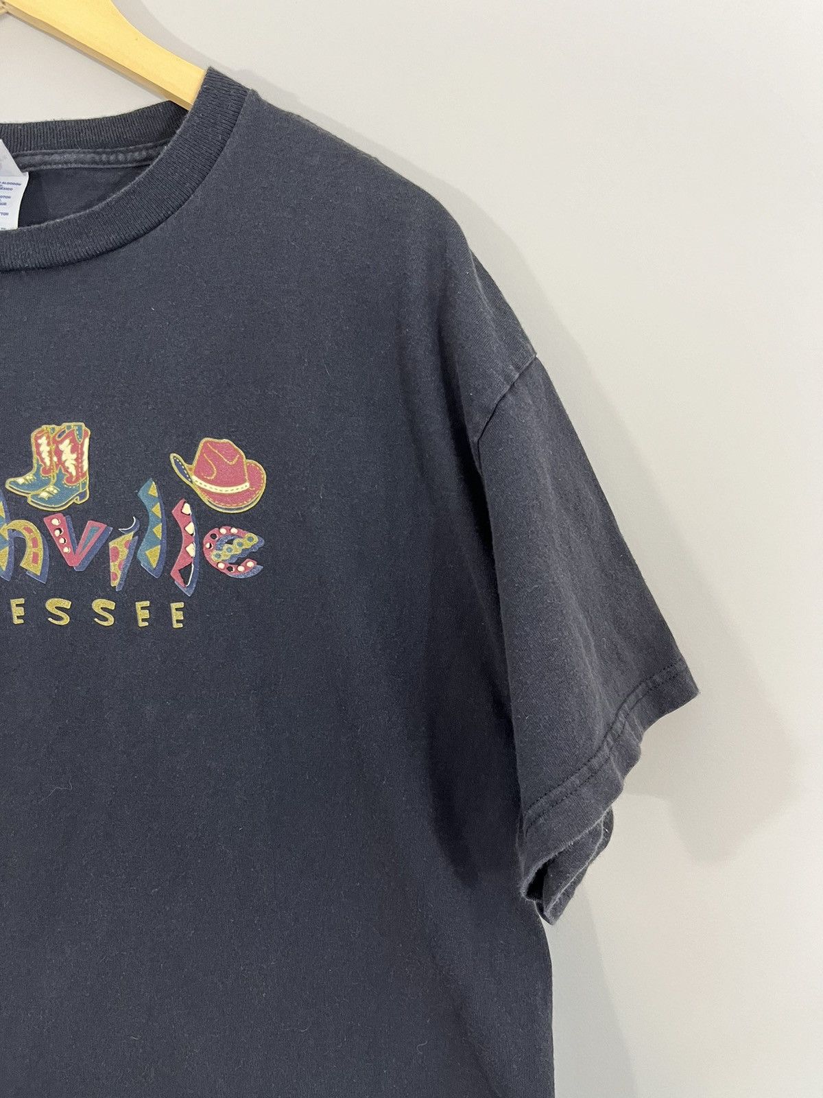 Vintage Vintage Faded Nashville Tennessee Cowboy Western Music Tee Size US XL / EU 56 / 4 - 4 Thumbnail