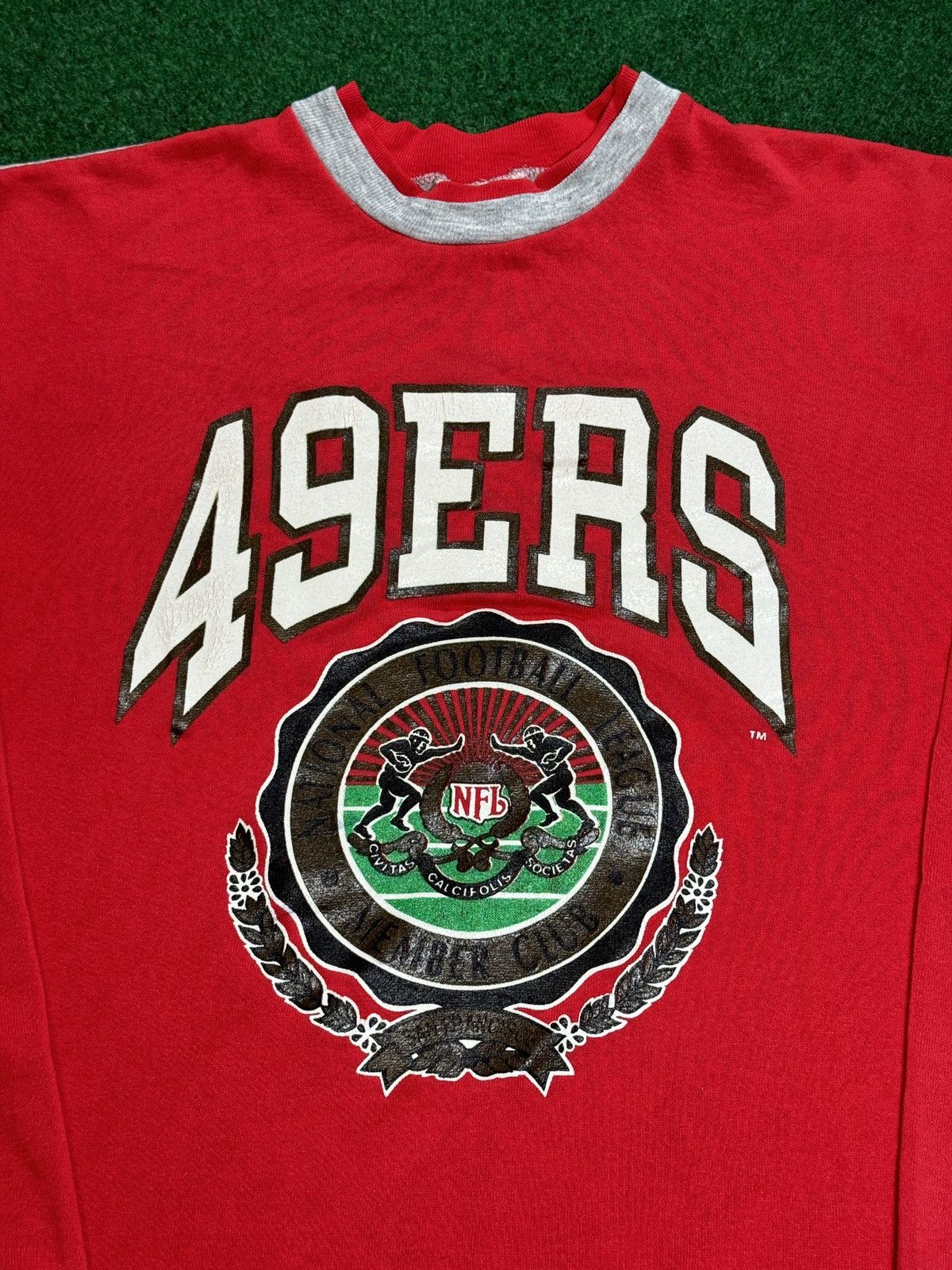Nutmeg × Vintage Vintage 90s Nutmeg Mills San Fransisco 49ers Med Sweatshirt Size US M / EU 48-50 / 2 - 2 Thumbnail