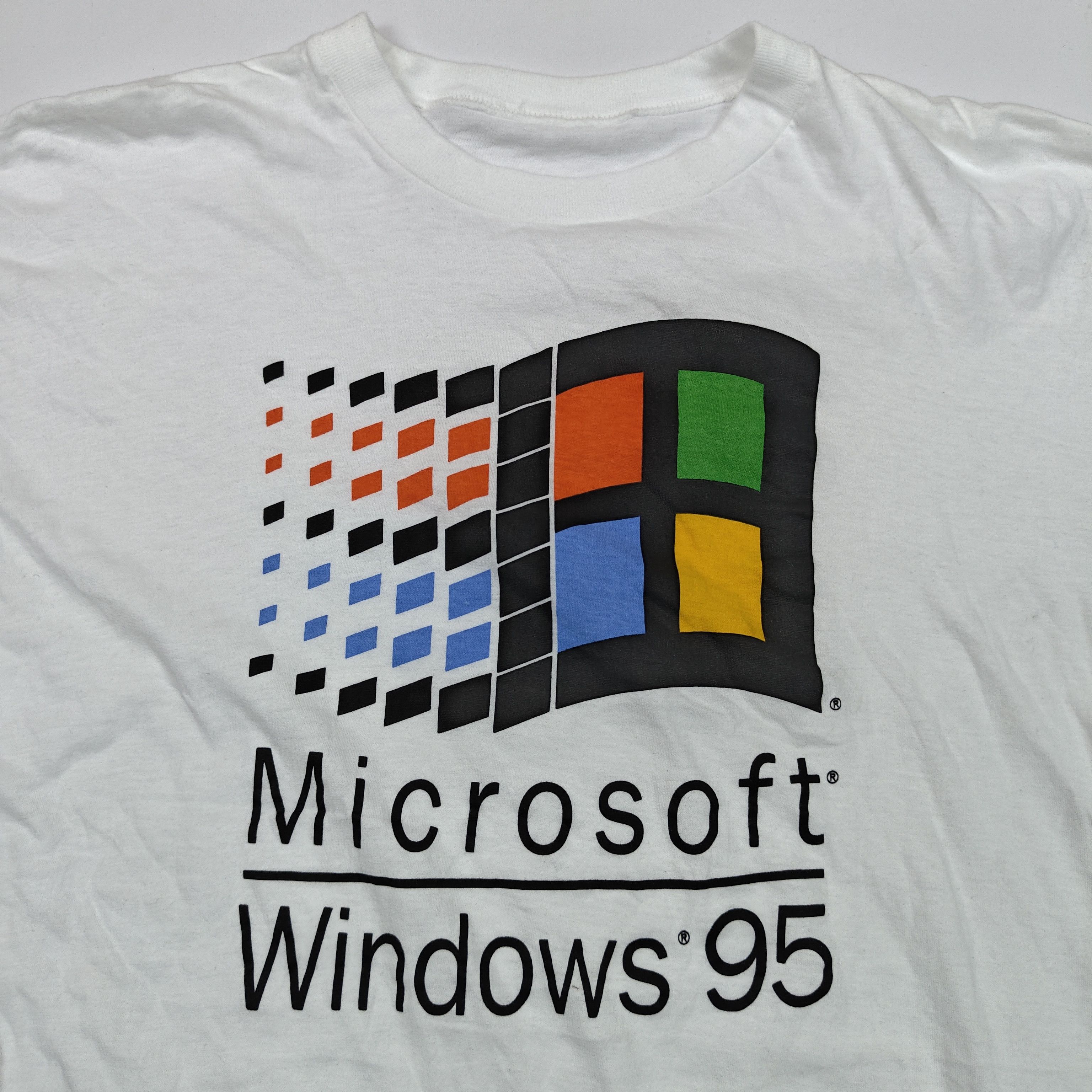 Band Tees 90s Microsoft Windows 95 #D Size US M / EU 48-50 / 2 - 5 Thumbnail
