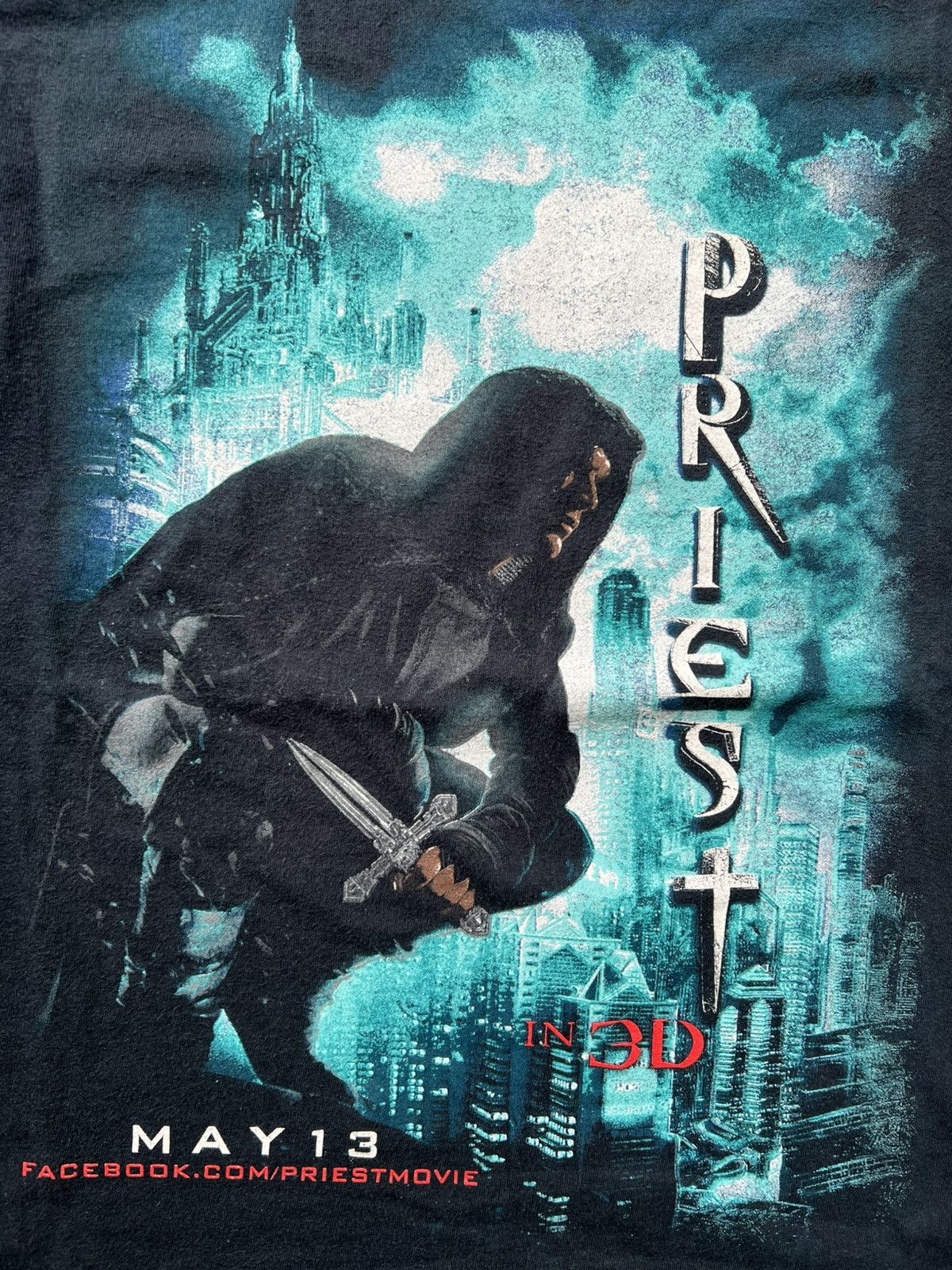 Vintage Priest 2011 Movie Promo Tees Size US L / EU 52-54 / 3 - 2 Thumbnail