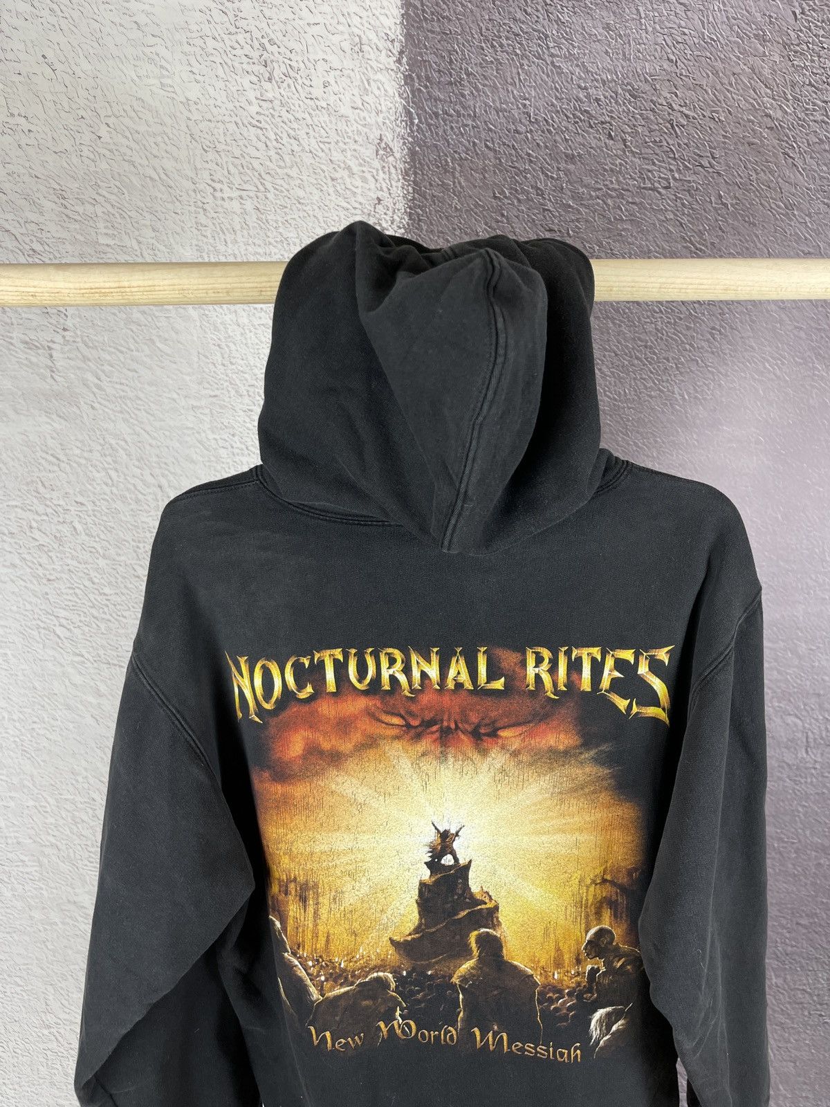 Band Tees × Vintage Nocturnal Rites New World Messiah vintage distressed hoodie Size US L / EU 52-54 / 3 - 12 Thumbnail