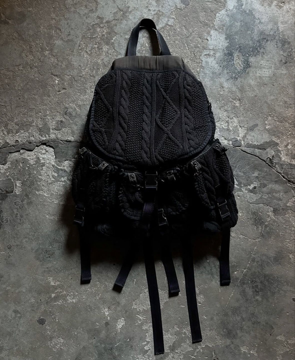 Undercover Undercover 2004 “But Beautiful” Modular Knit Backpack | Grailed