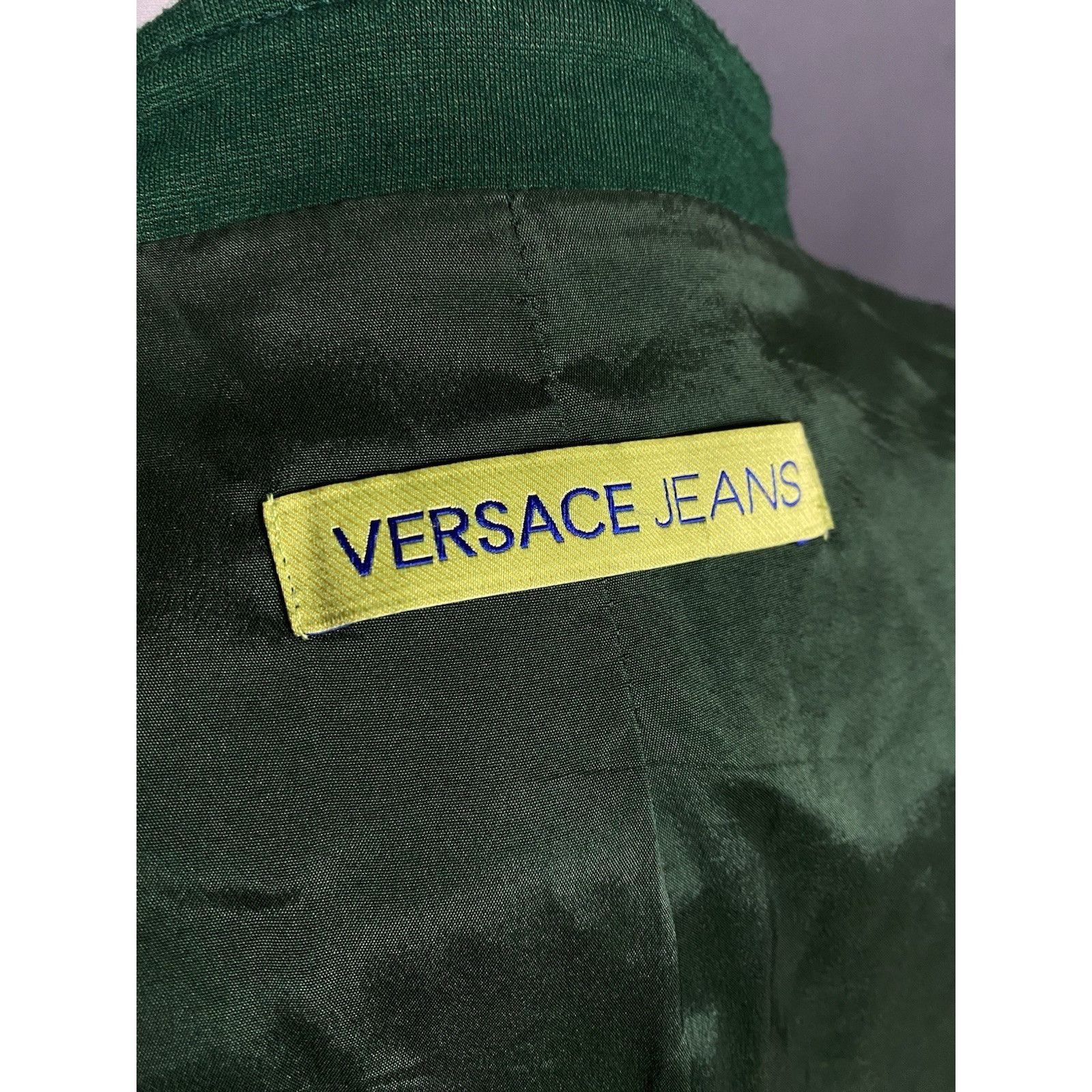 Versace Versace Women's Green Assymetrical Moto Biker Jacket Size US Size XL / US 12-14 / IT 48-50 - 9 Thumbnail