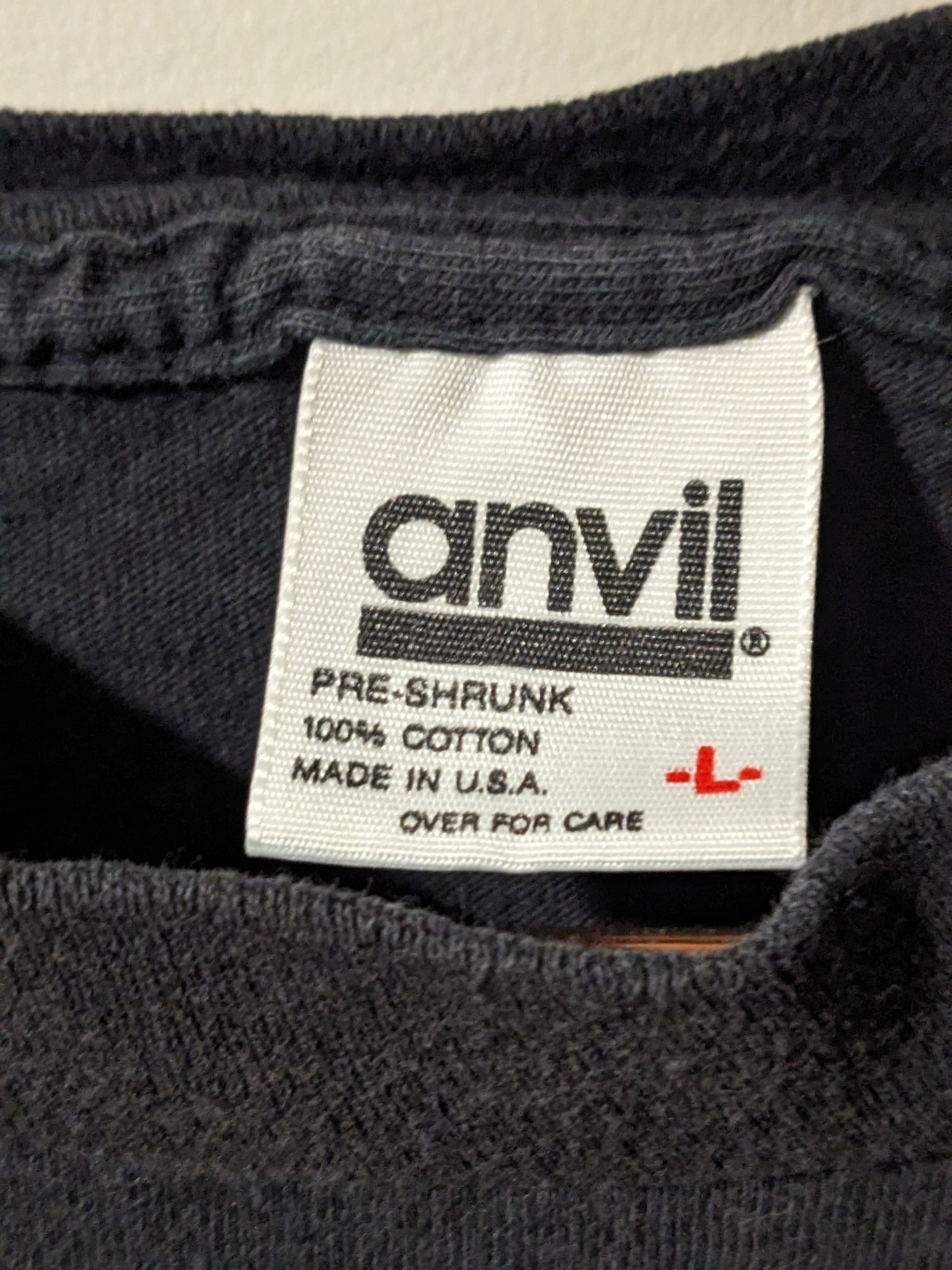 Anvil × Vintage Vintage 90s The Way of Harmony Spiritual Black Large T-Shirt Size US L / EU 52-54 / 3 - 3 Thumbnail