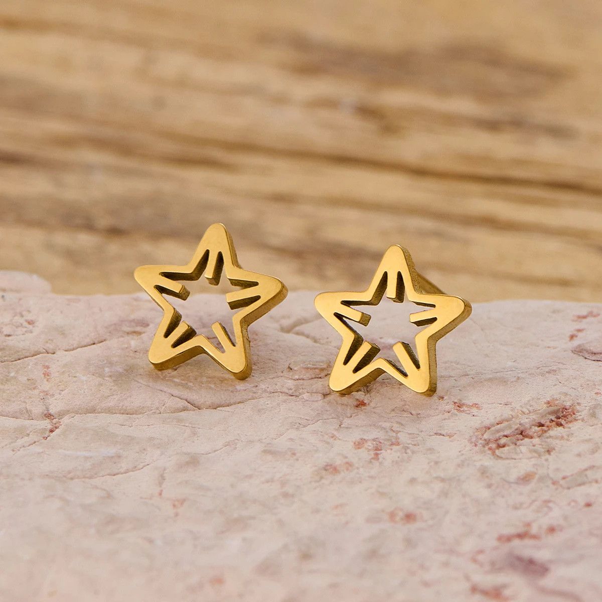 Jewelry Star Mini Stud Earrings Charm Earring Gift Size ONE SIZE - 1 Thumbnail