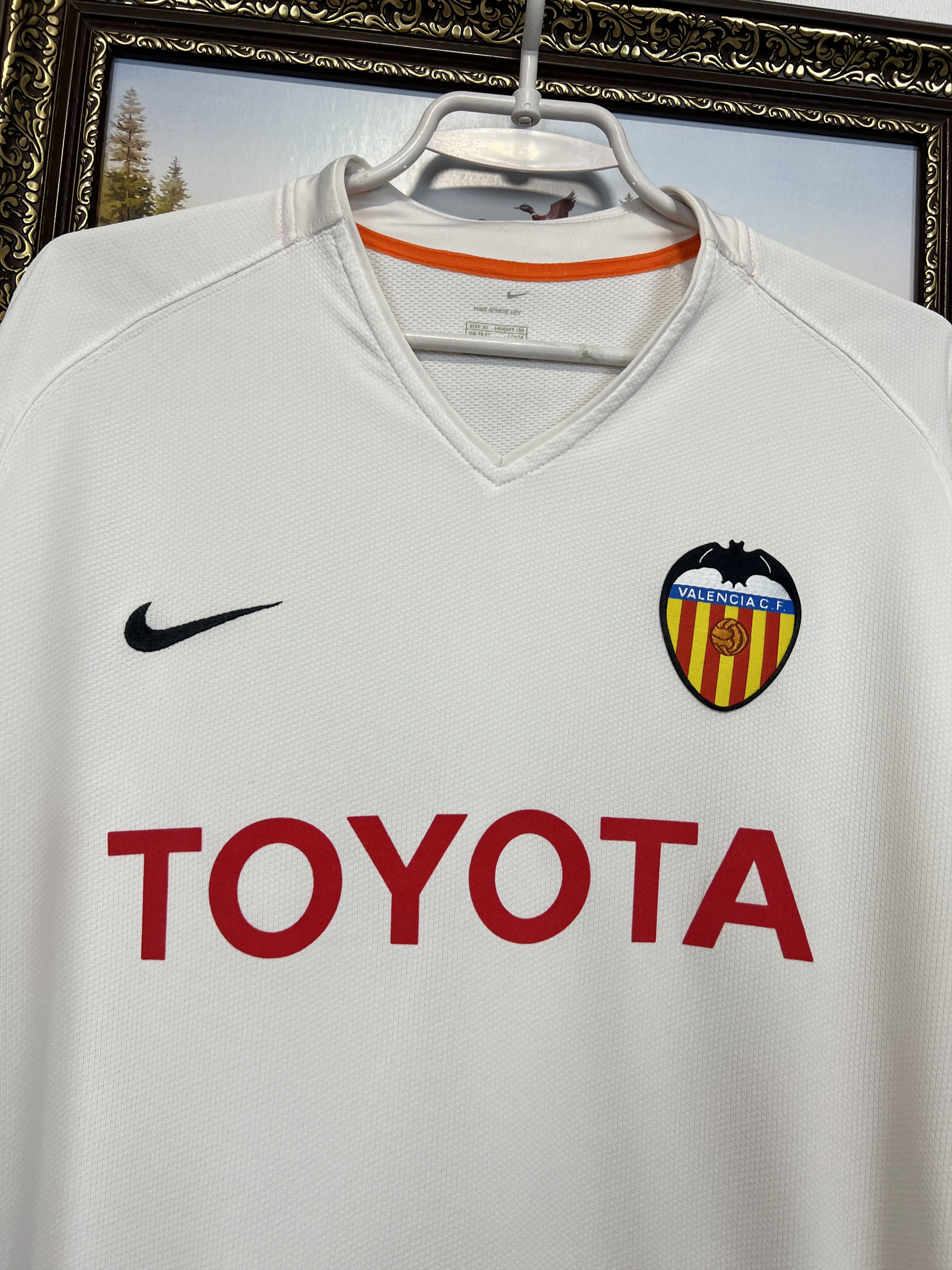 Nike Valencia Home football shirt Soccer Jersey Camiseta Trikot Size US XL / EU 56 / 4 - 3 Thumbnail
